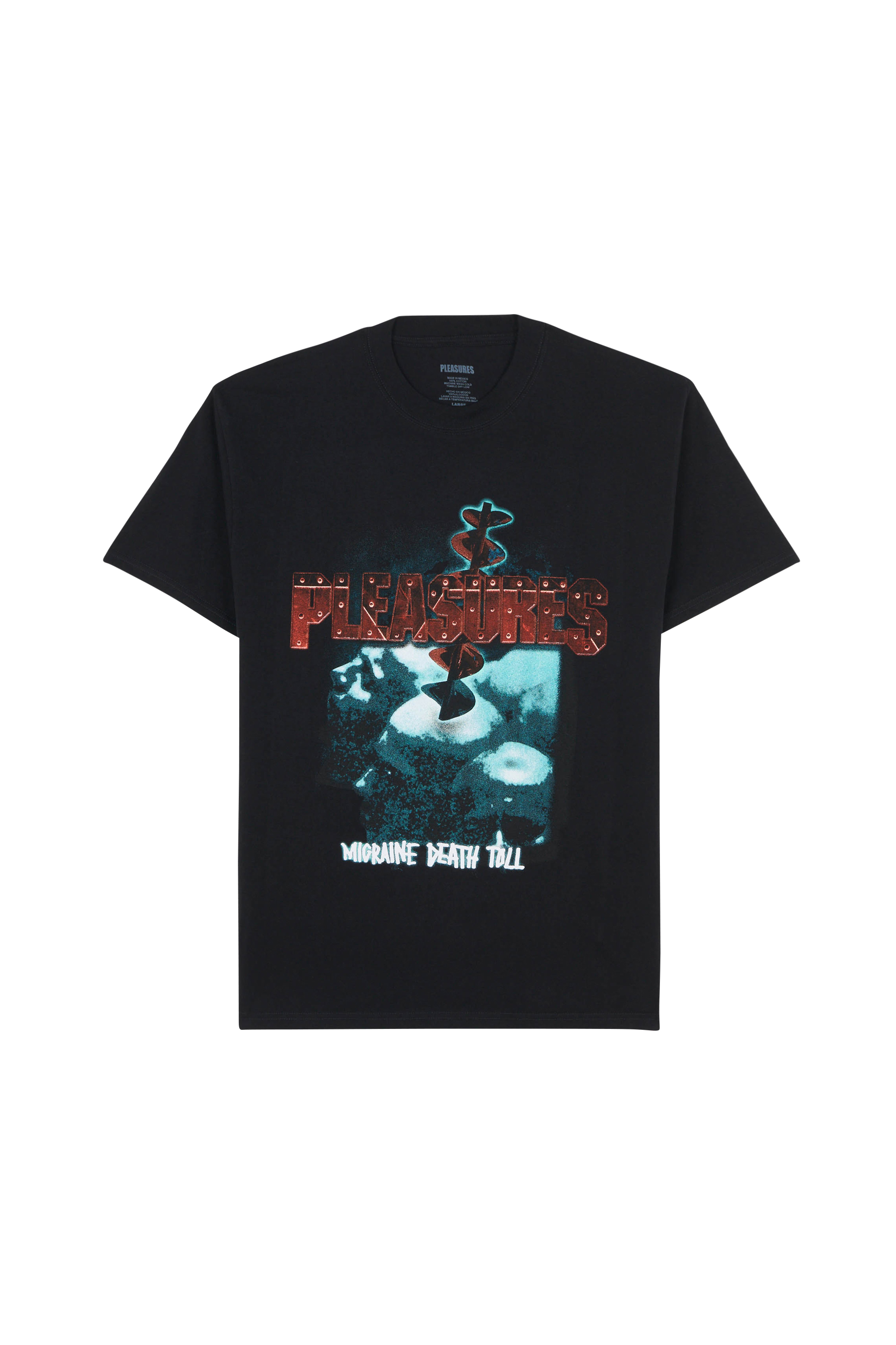 Regular-fit round-neck cotton T-shirt Black