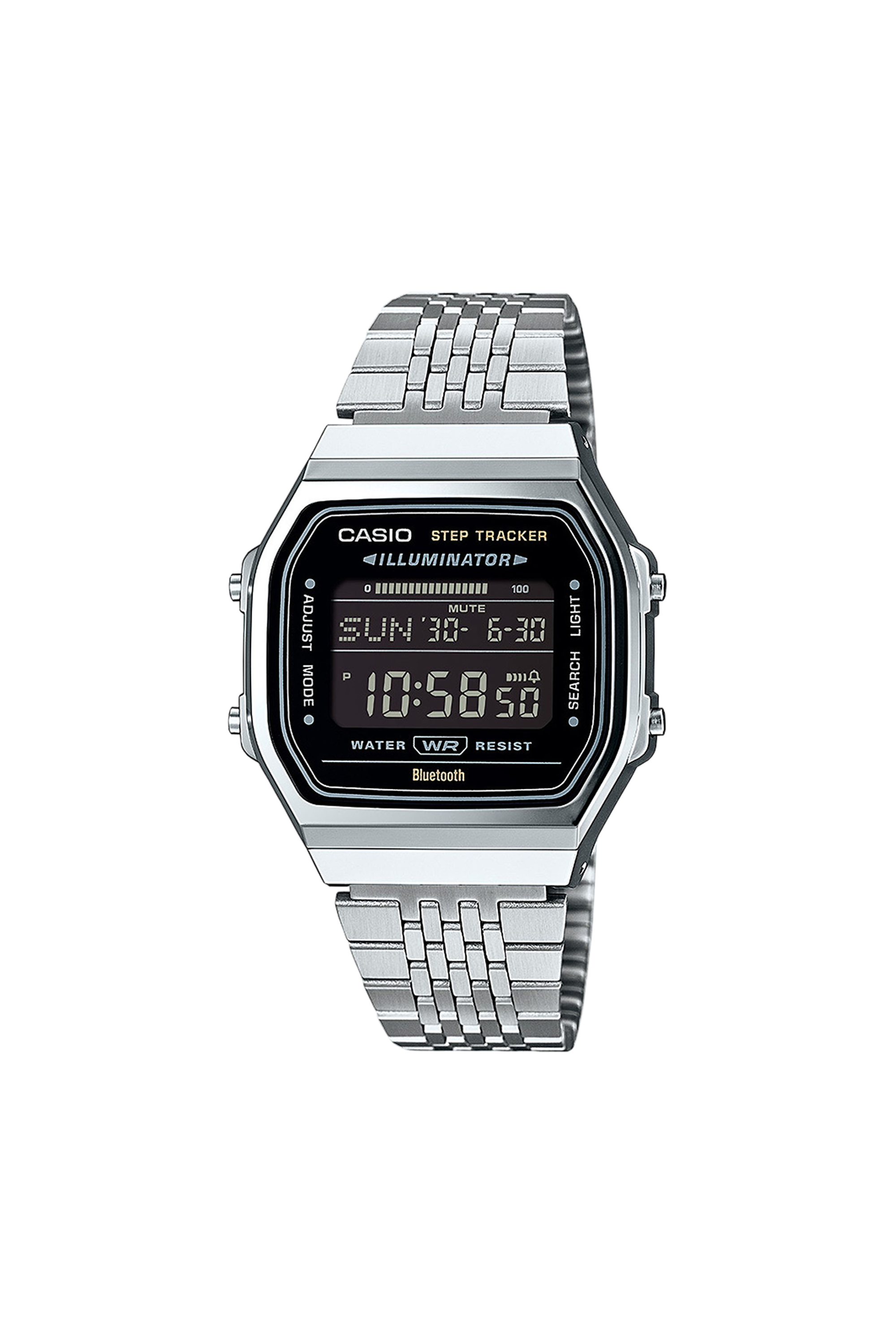Auto-Illuminator resin watch Silver