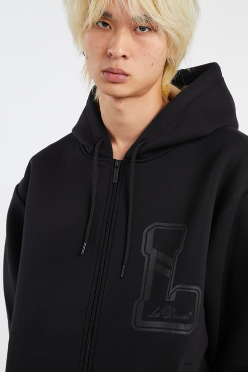 LES DEUX Hoodie zippé Noir