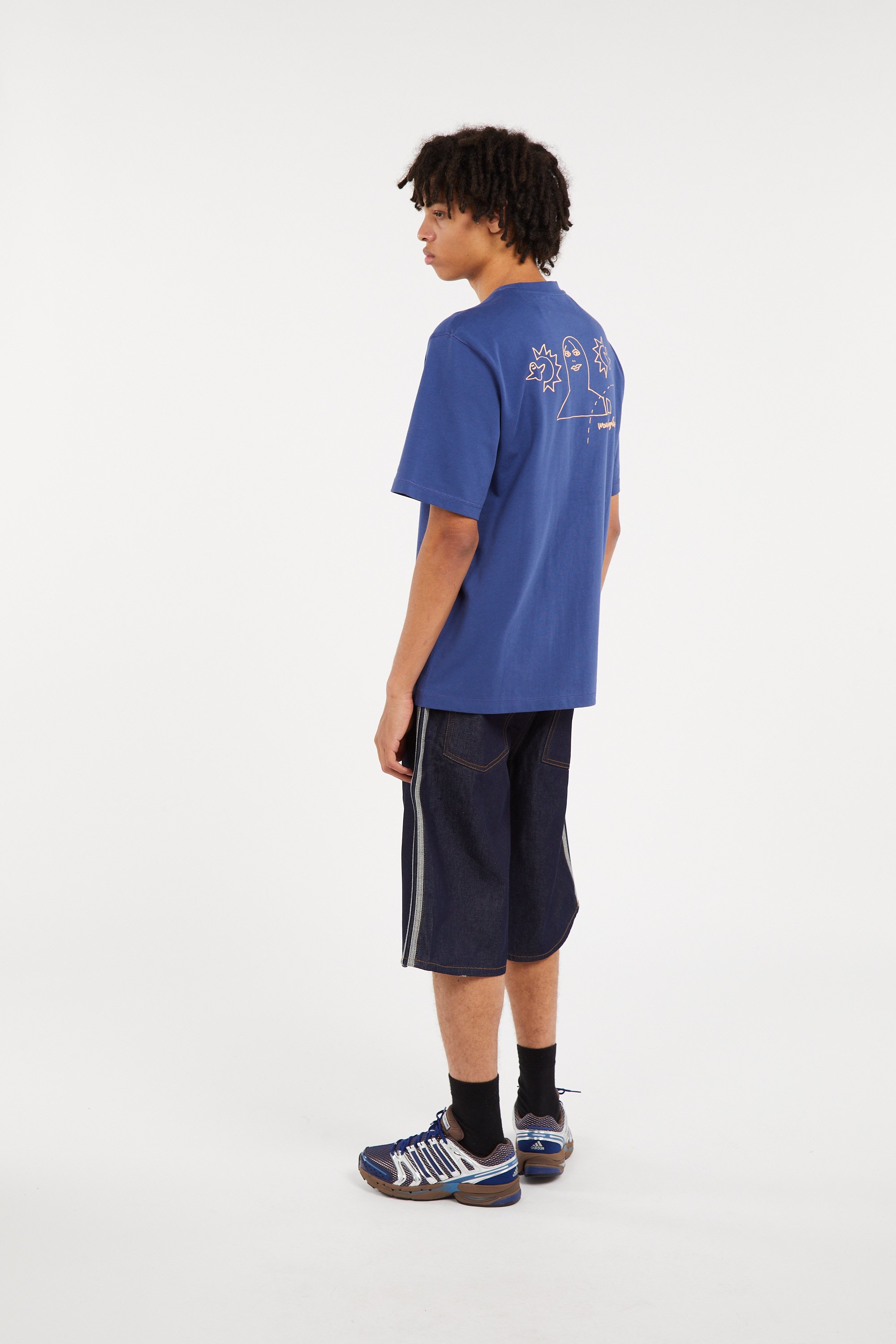 Regular-fit round-neck cotton T-shirt | Multicolored ADIDAS Men