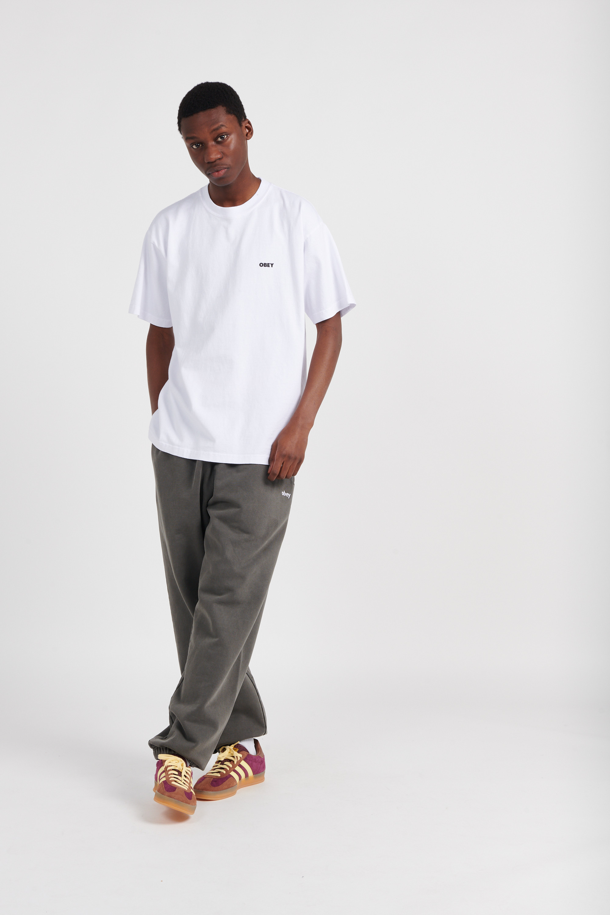 Regular-fit round-neck cotton T-shirt White