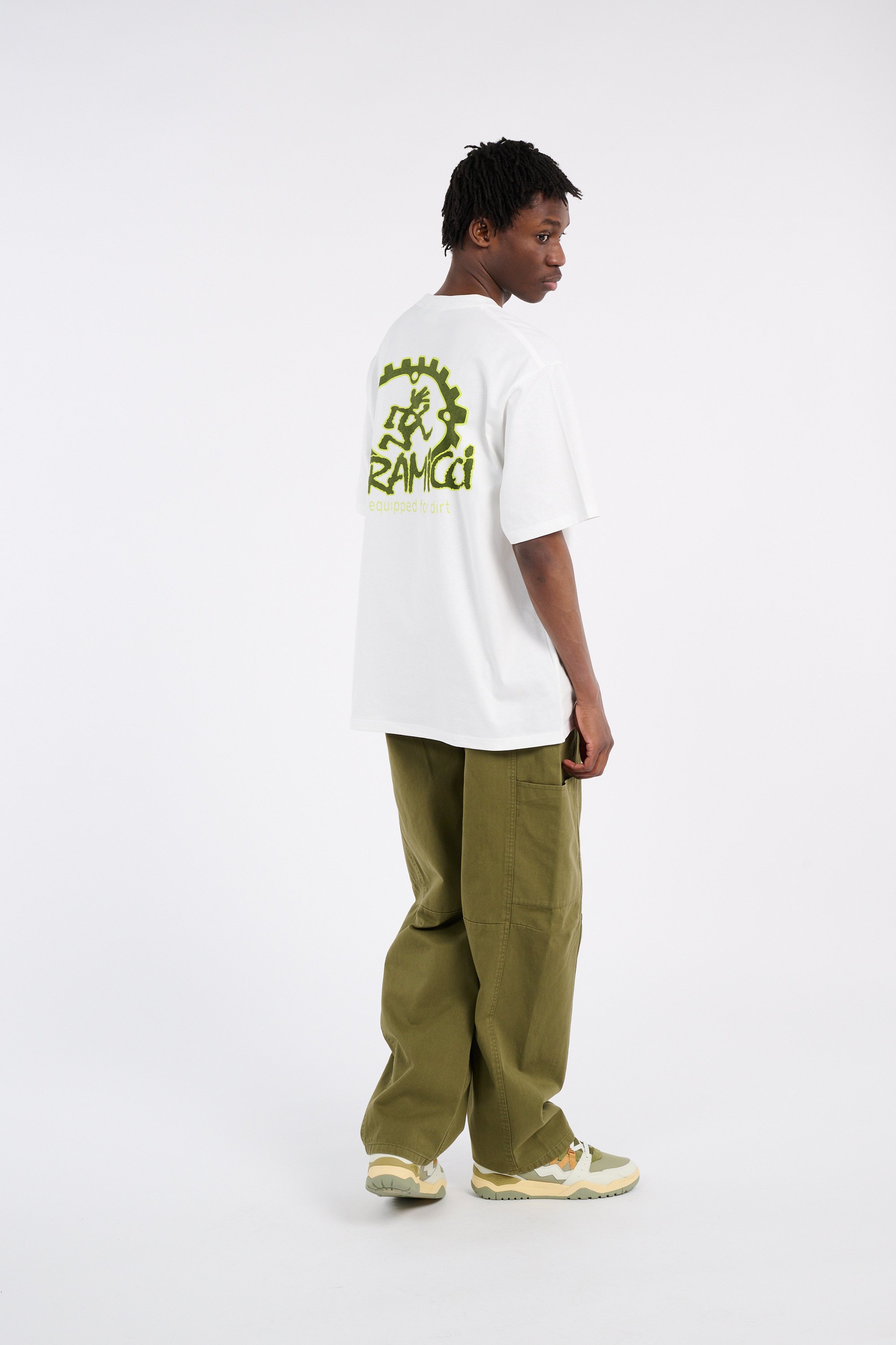 Regular-fit round-neck cotton T-shirt White