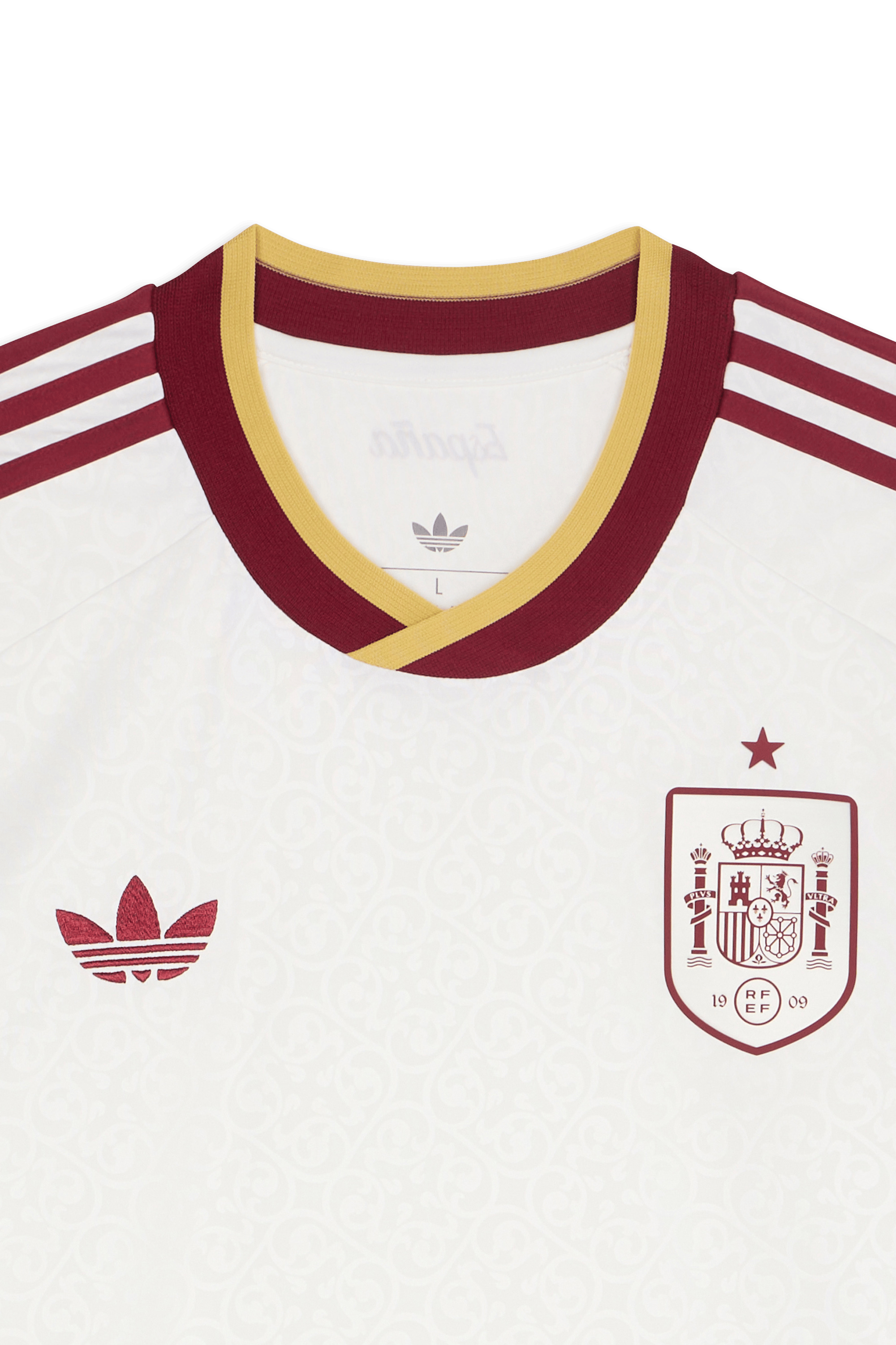 Oversized V-neck T-shirt Beige