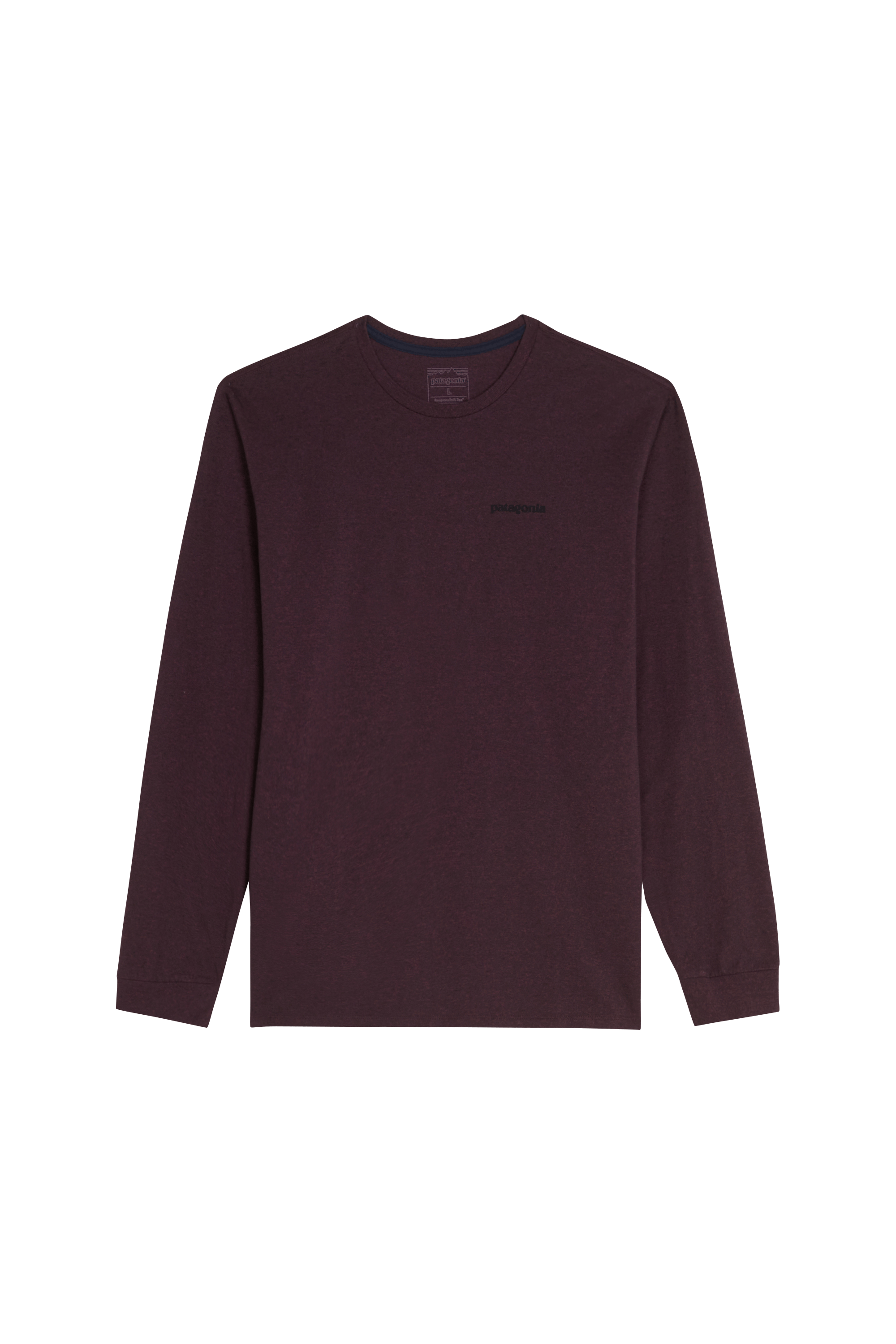 Regular-fit round-neck cotton T-shirt | Purple PATAGONIA Men