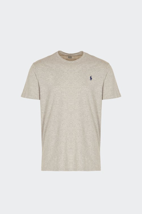 POLO RALPH LAUREN Tee-shirt col rond slim-fit en coton Gris