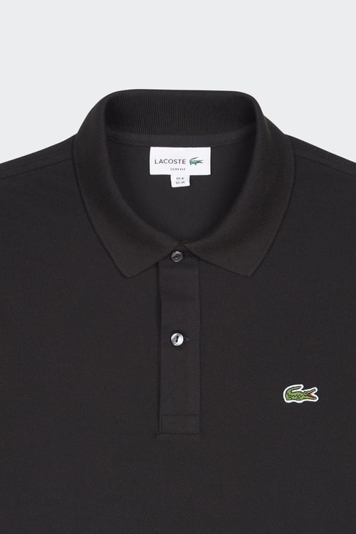 LACOSTE Polo slim-fit en coton Noir