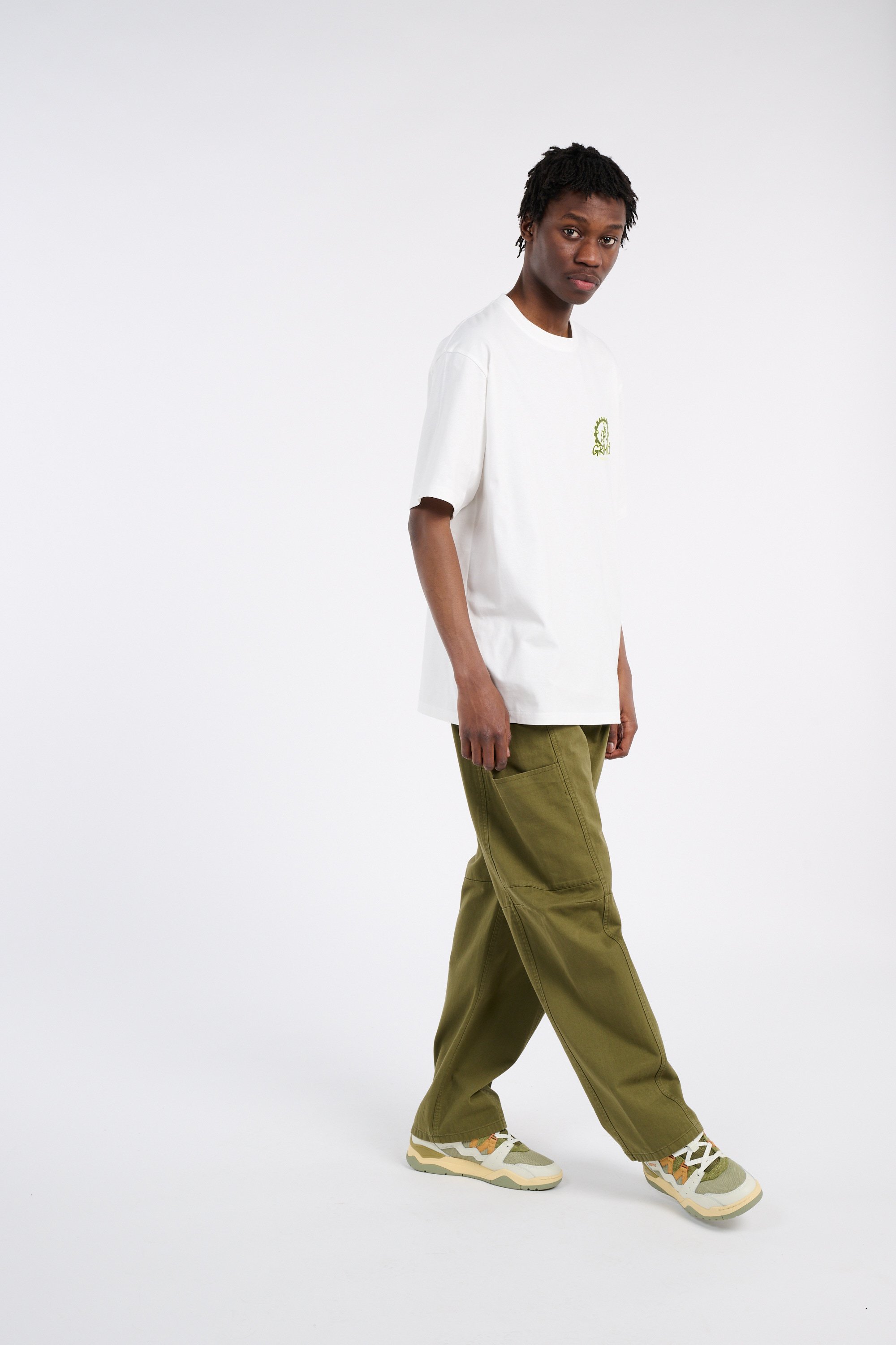 Regular-fit round-neck cotton T-shirt White