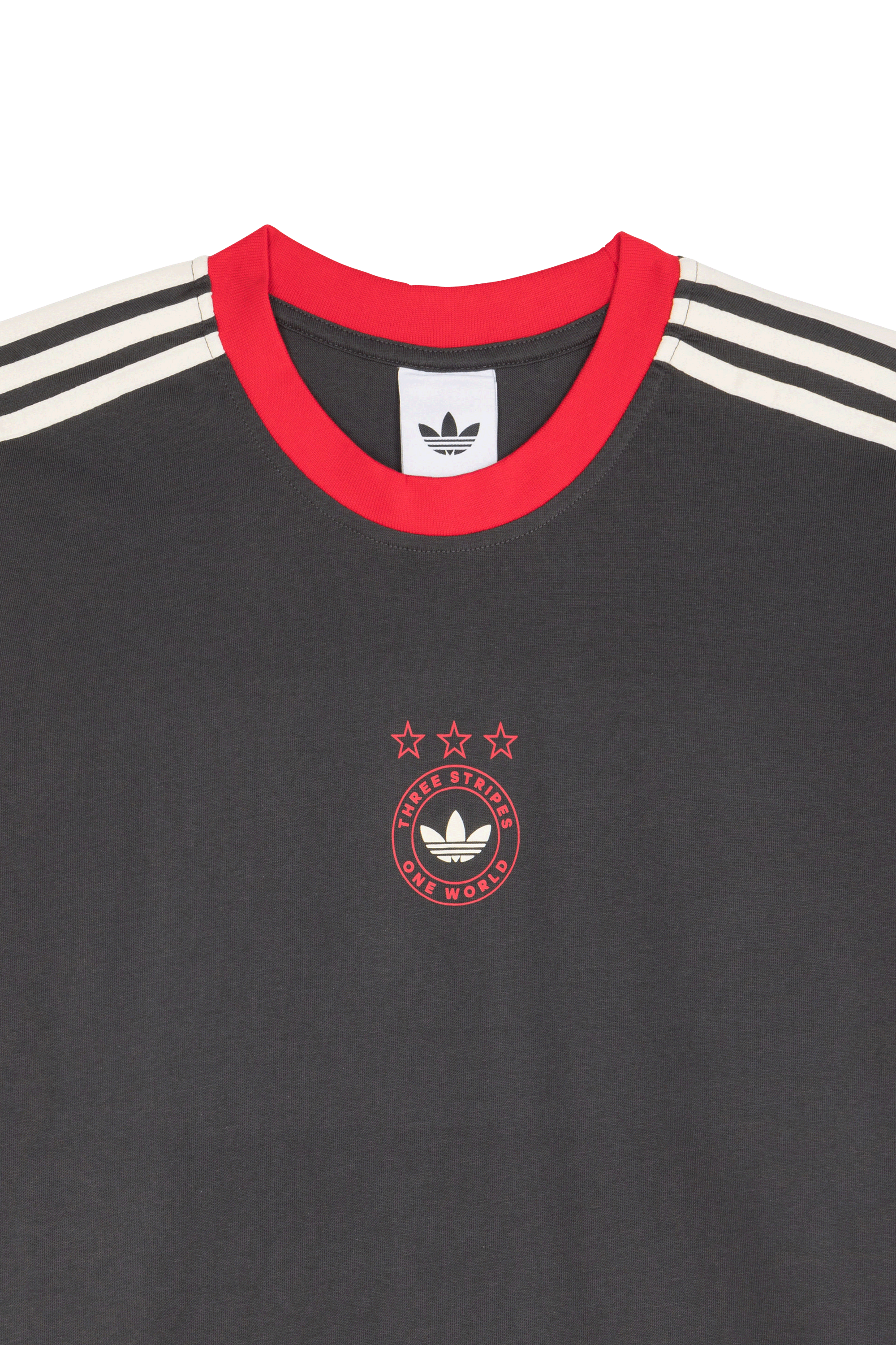 Regular-fit round-neck cotton T-shirt Black