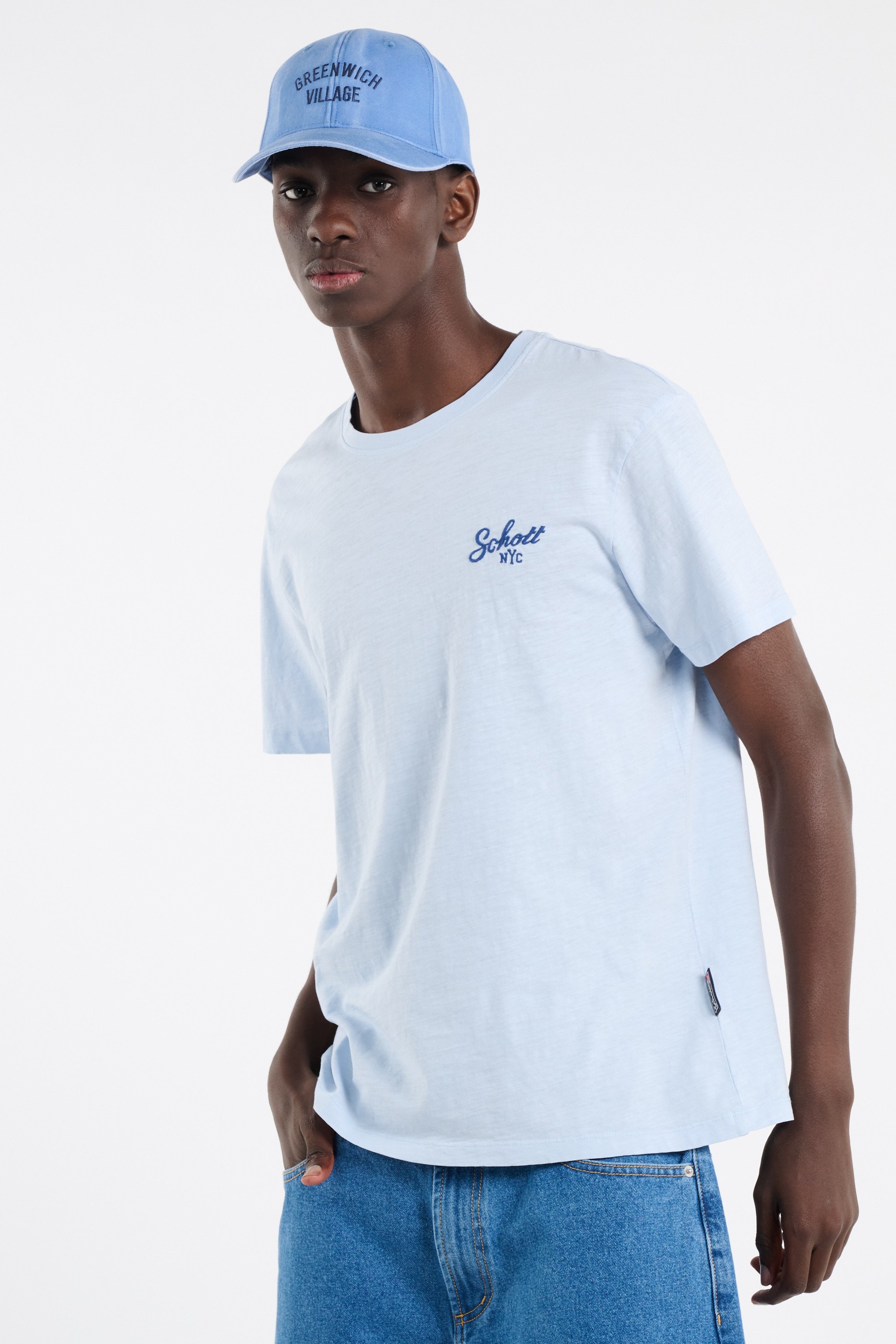 T-shirt | Blue SCHOTT Men