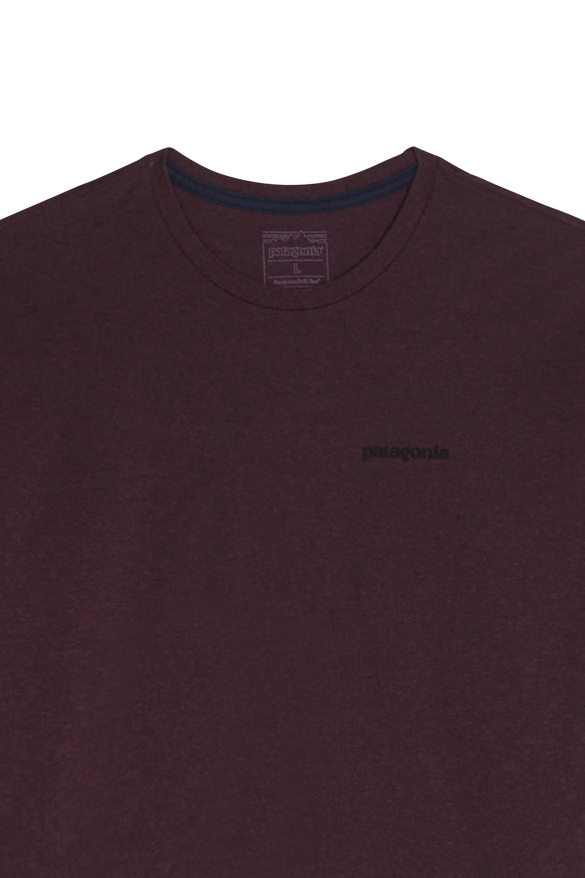 Regular-fit round-neck cotton T-shirt | Purple PATAGONIA Men