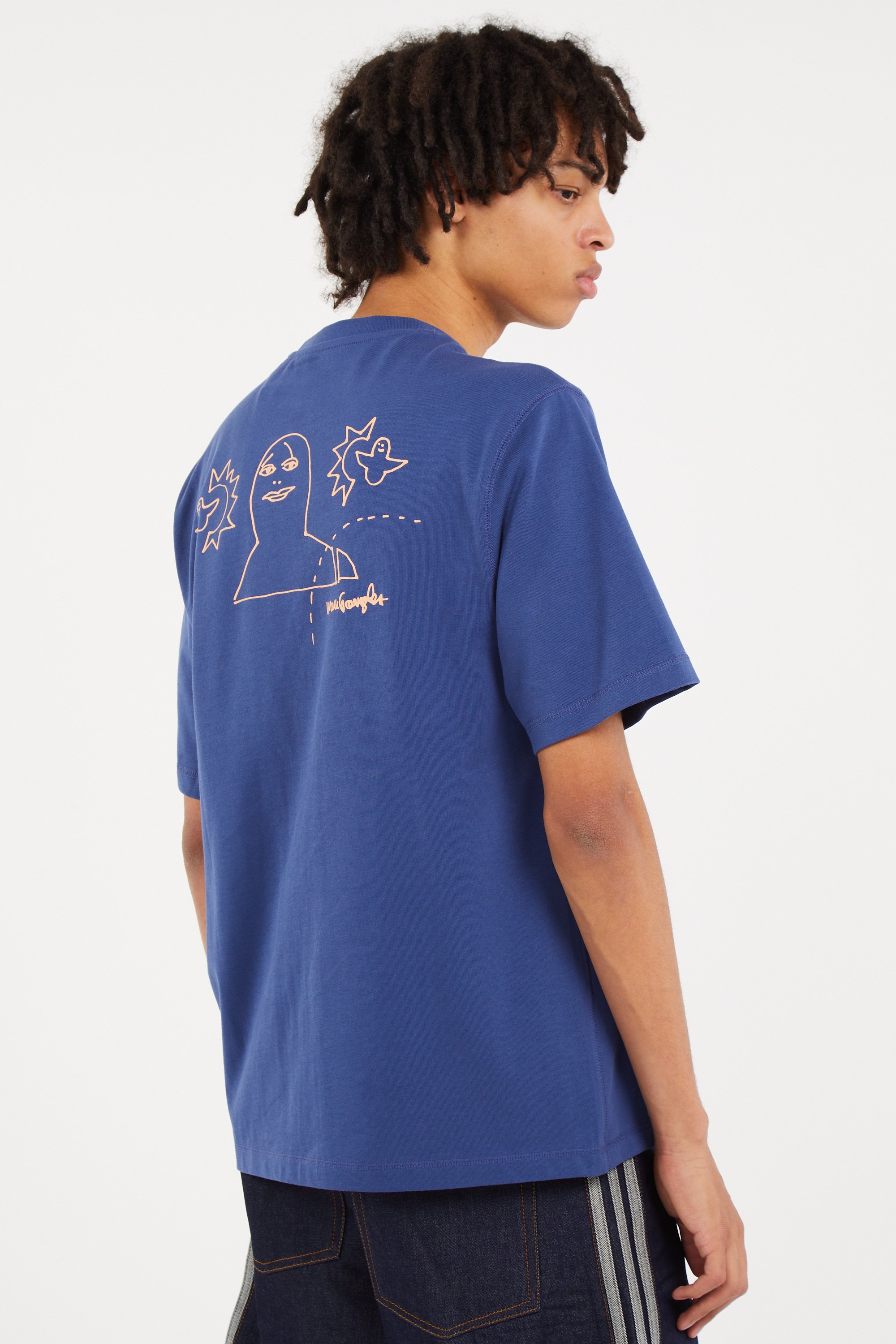 Regular-fit round-neck cotton T-shirt | Multicolored ADIDAS Men