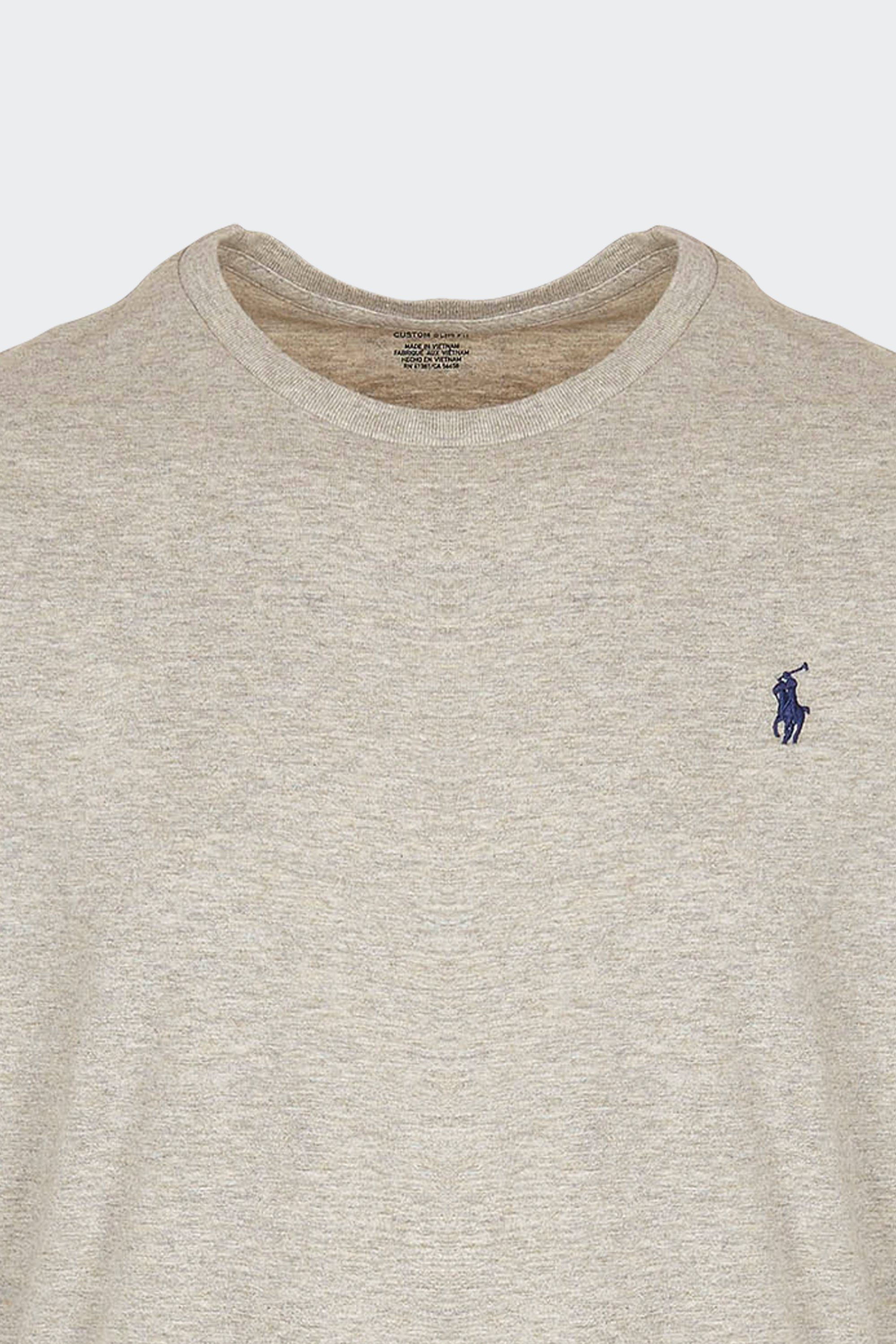 Tee-shirt col rond slim-fit en coton | Gris by POLO RALPH LAUREN Tee-shirt col rond slim-fit en coton Gris