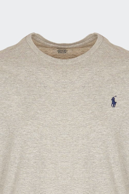 POLO RALPH LAUREN Tee-shirt col rond slim-fit en coton Gris