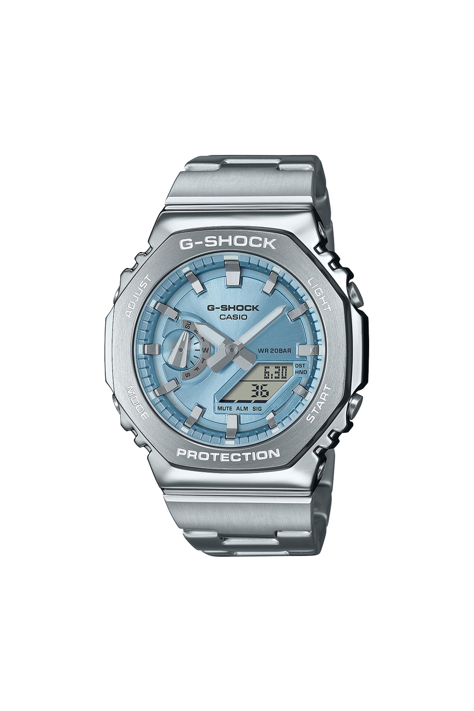 Auto-Illuminator resin watch Silver