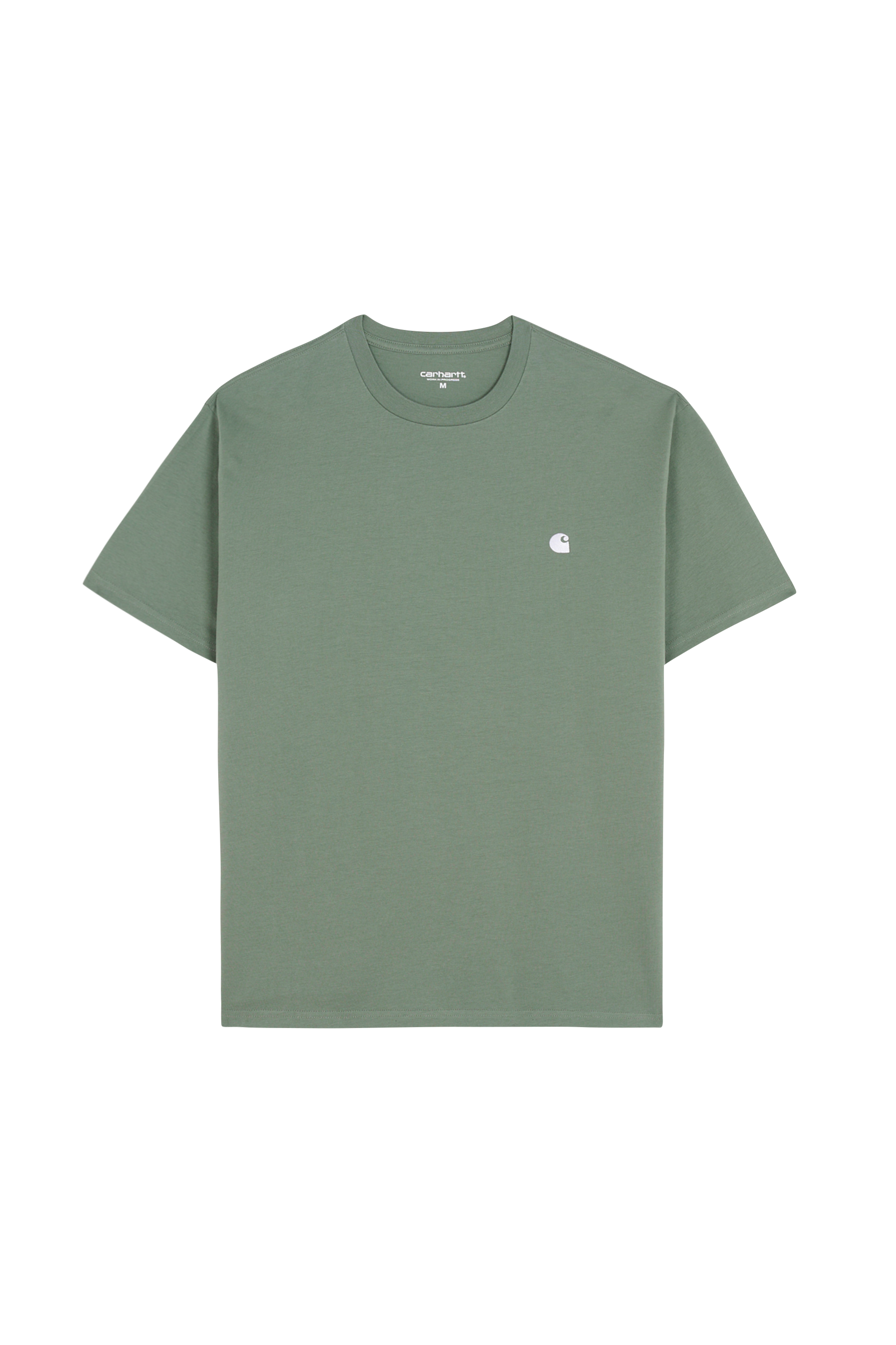 Regular-fit round-neck cotton T-shirt Green