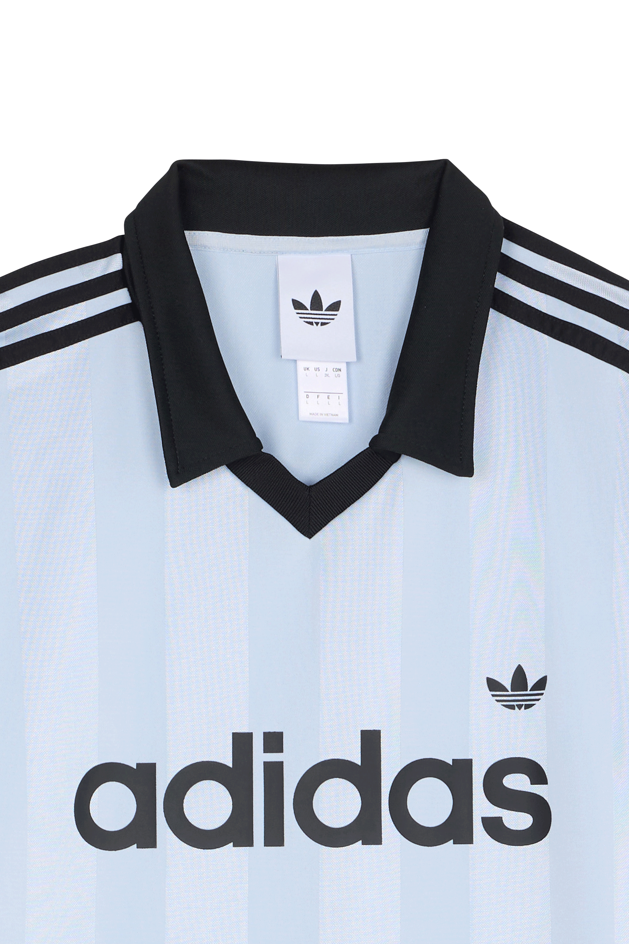 Oversized polo collar t-shirt Blue