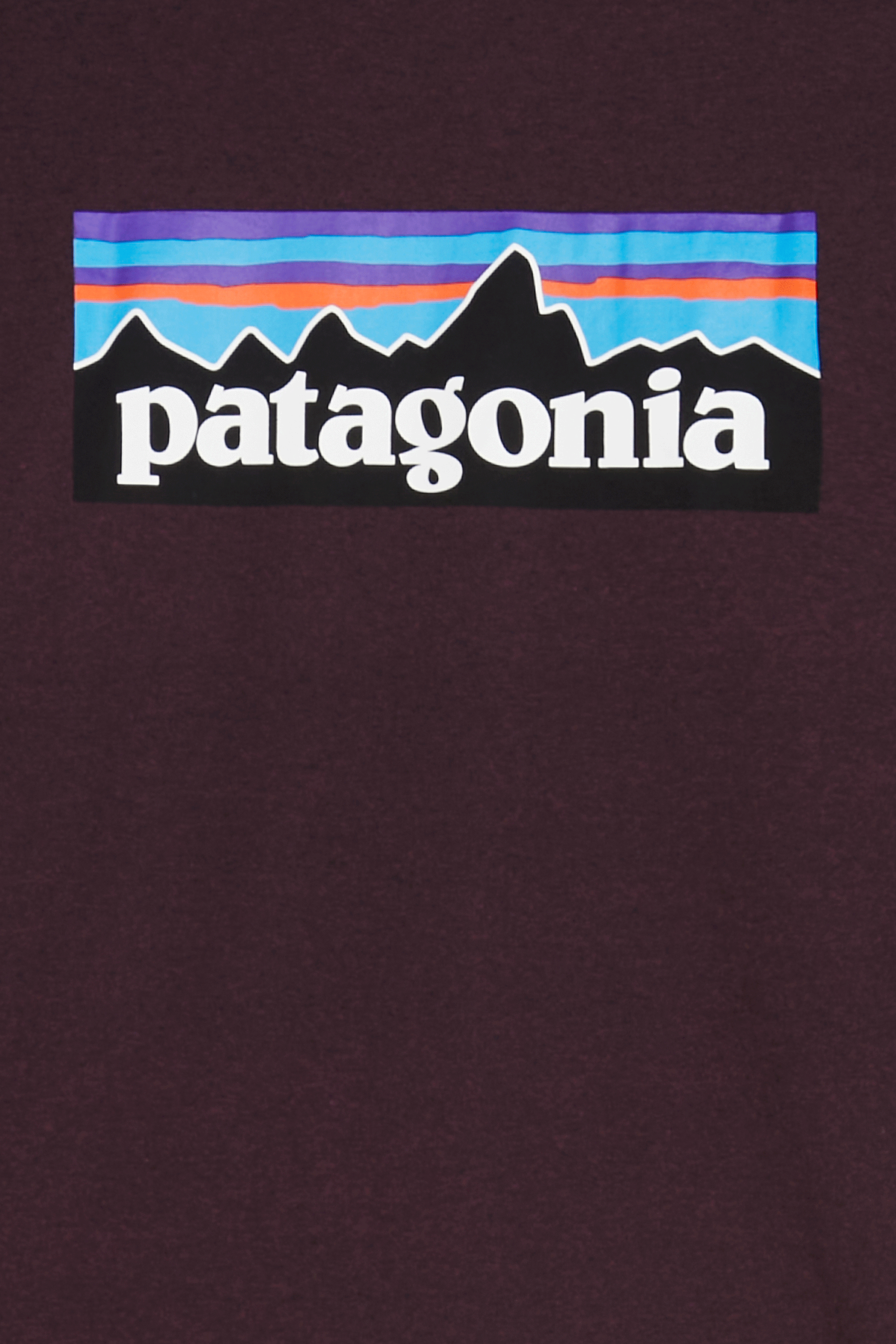 Regular-fit round-neck cotton T-shirt | Purple PATAGONIA Men