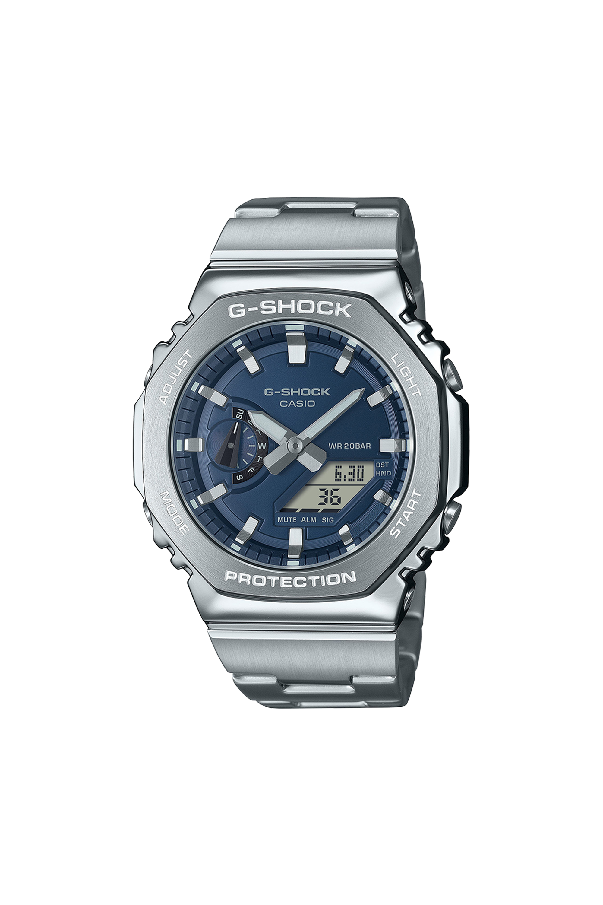 Auto-Illuminator resin watch Silver