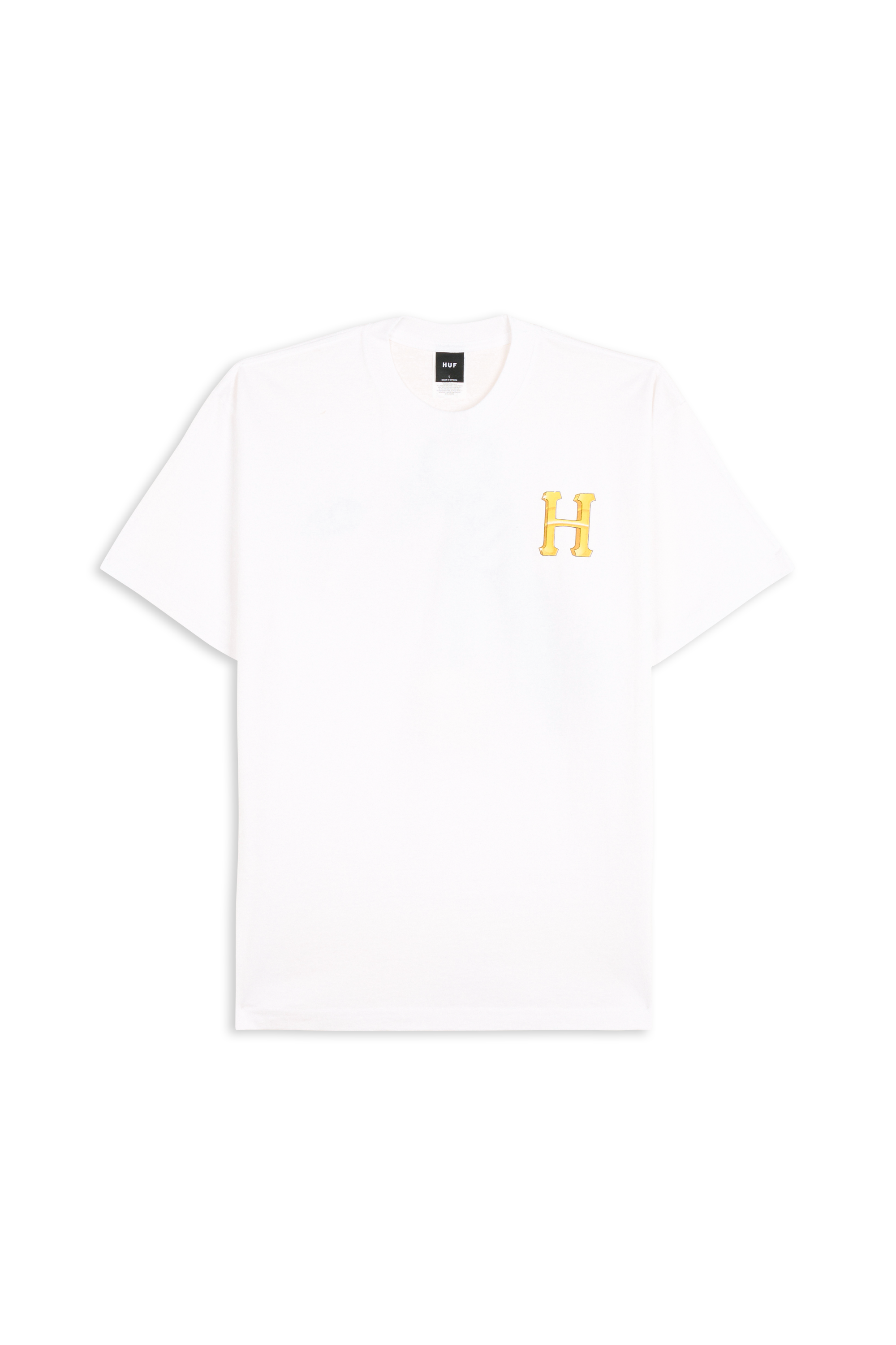 Regular-fit round-neck cotton T-shirt White