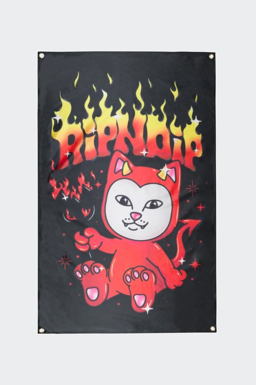 RIPNDIP Bannière murale Noir