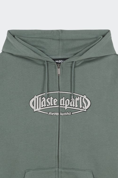 WASTED Hoodie zippé Vert