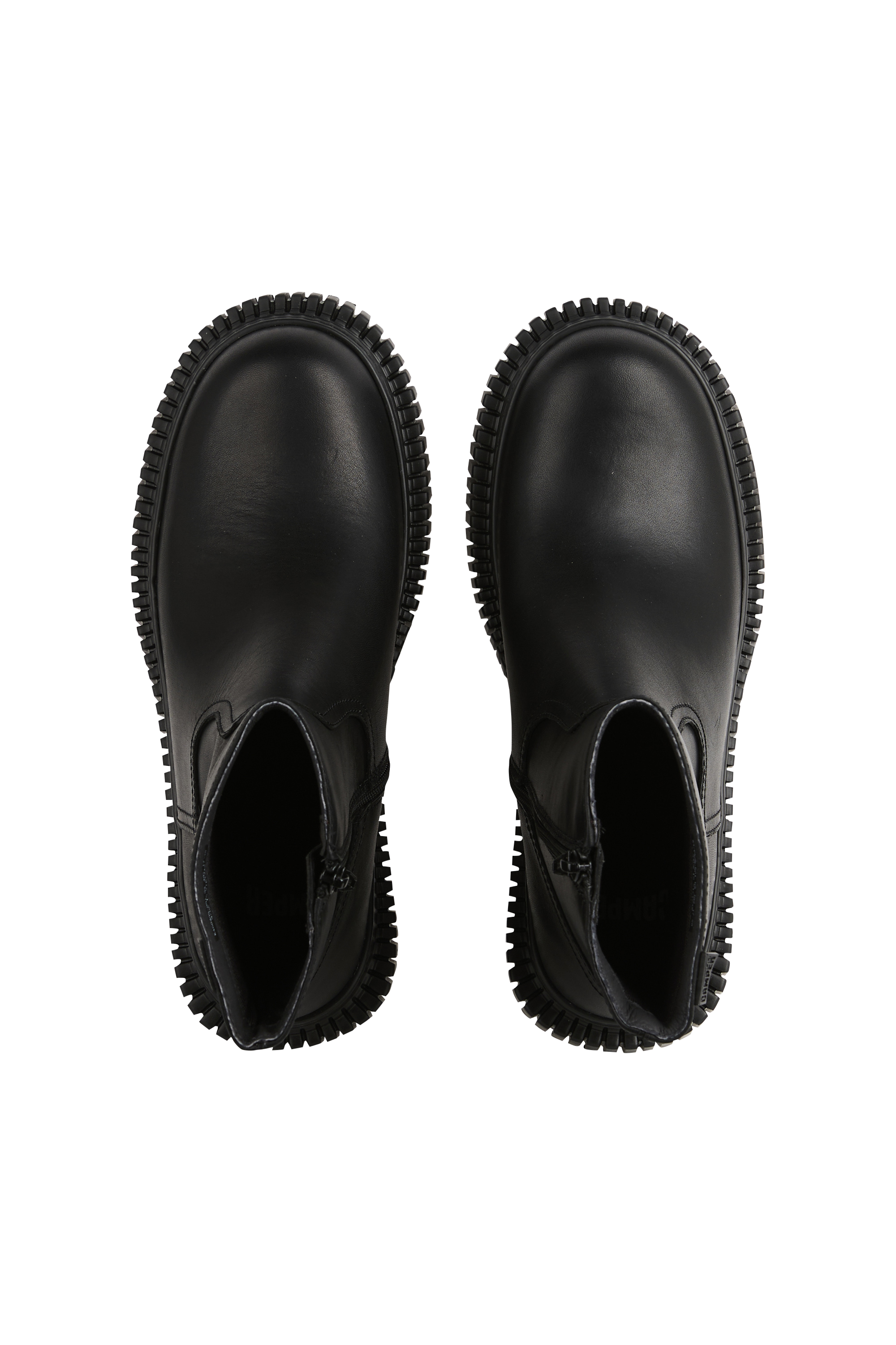 Heeled leather mid-calf boots CAMPER Black