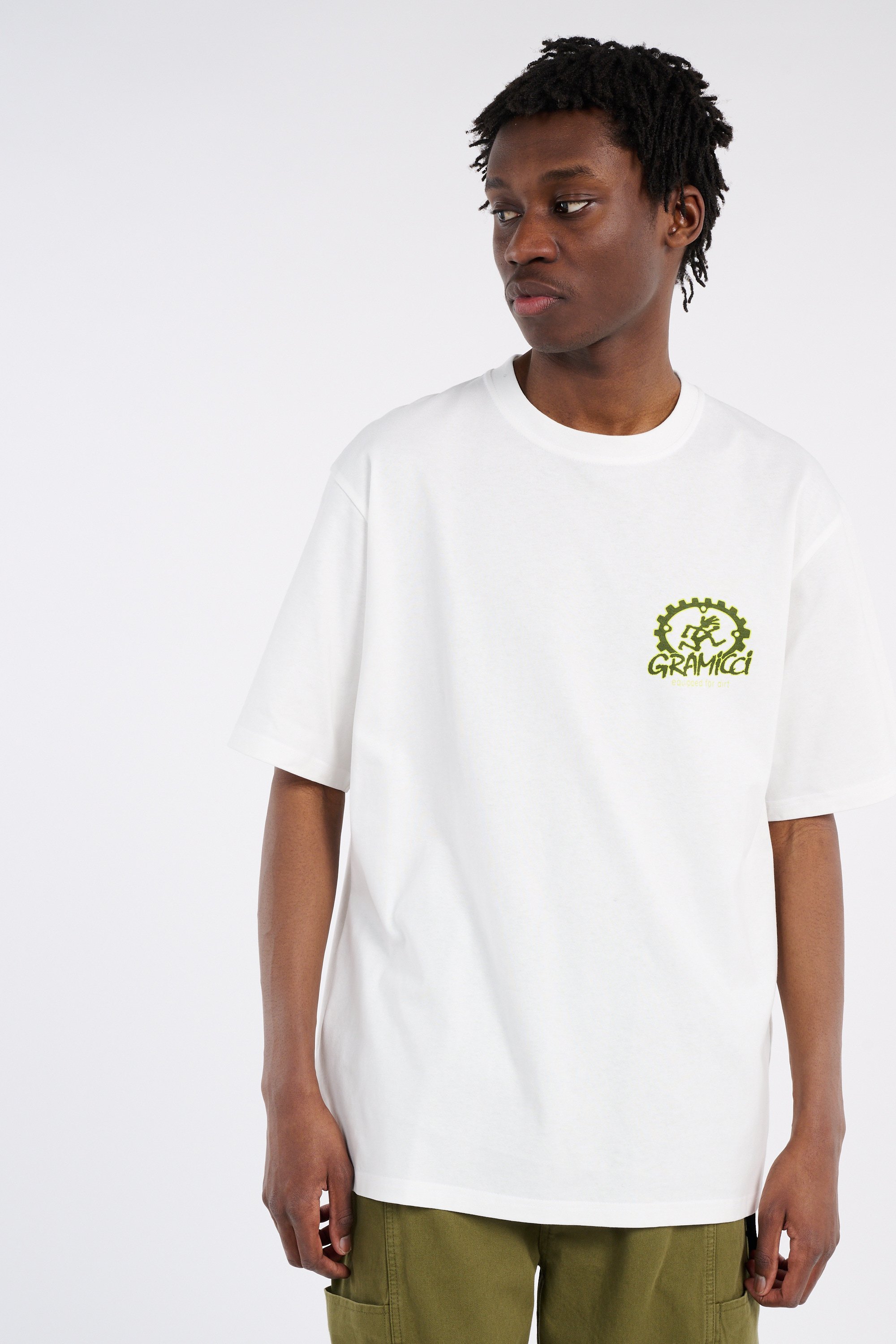 Regular-fit round-neck cotton T-shirt White