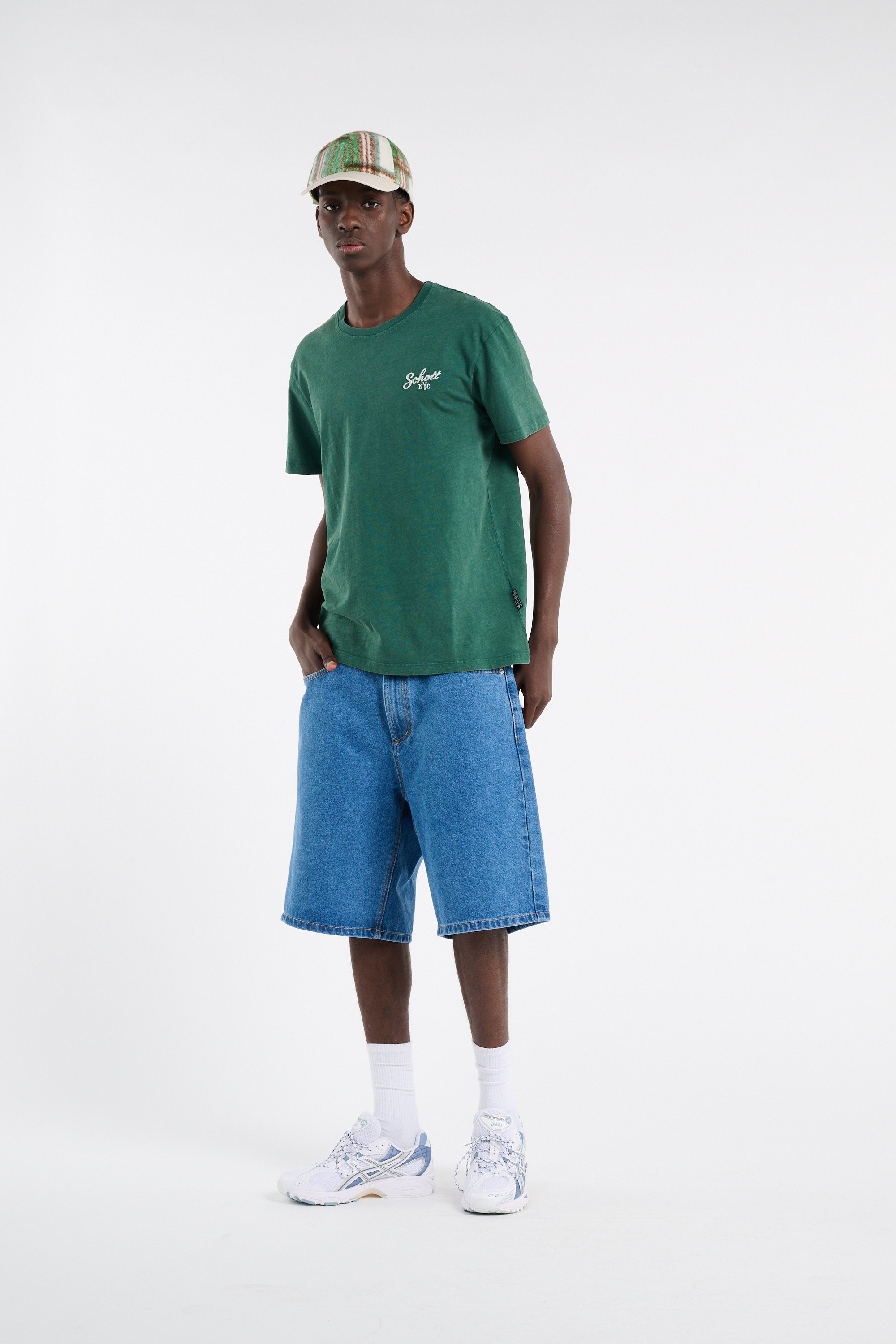 T-shirt SCHOTT Vert
