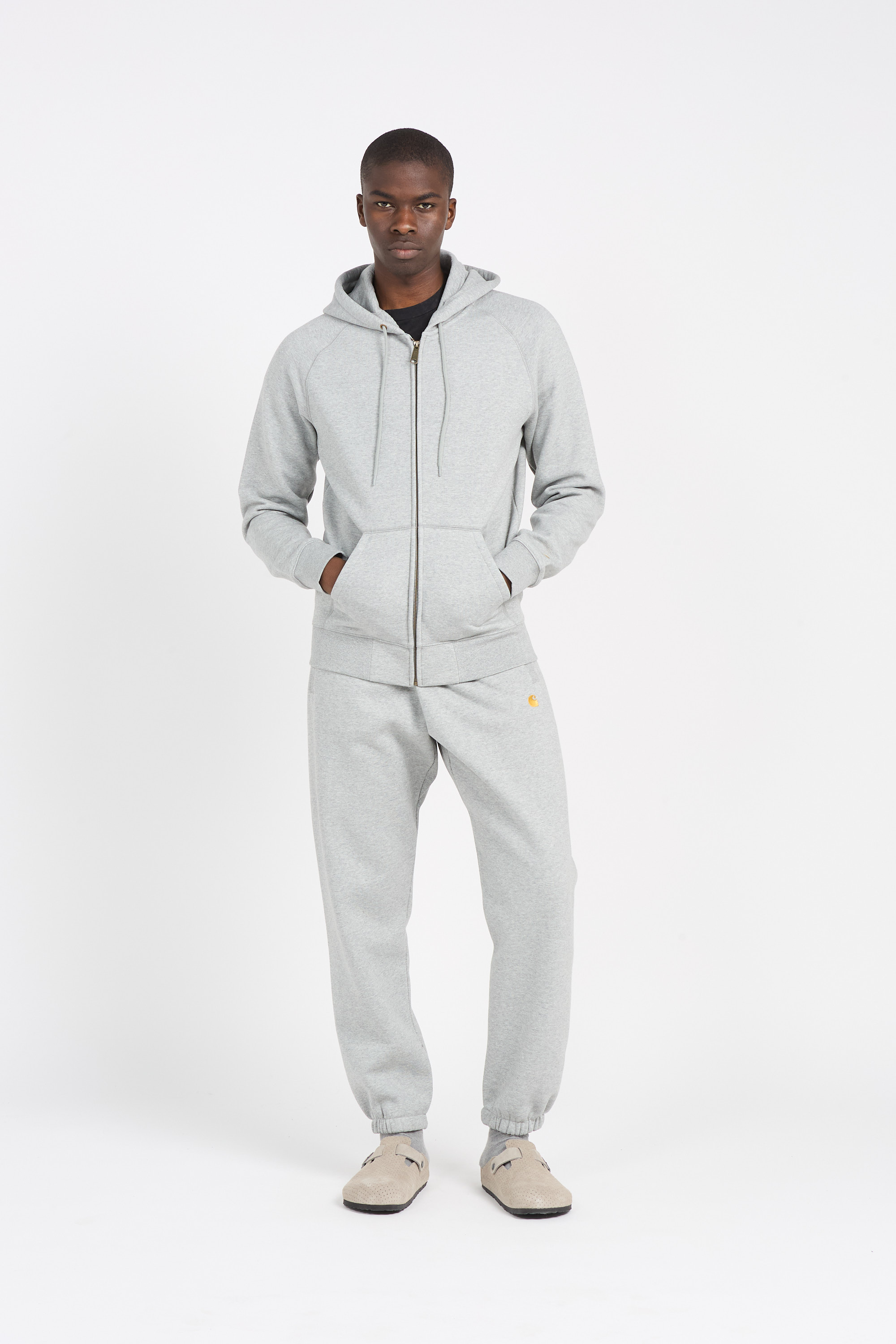 Hoodie zippé Gris