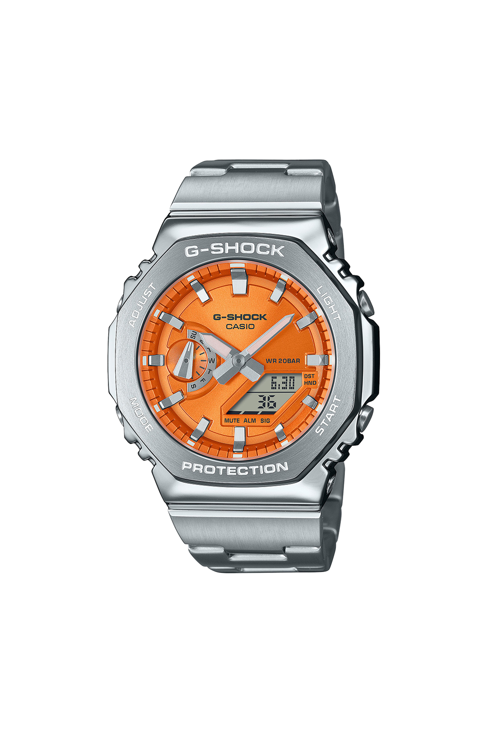 Auto-Illuminator resin watch Silver