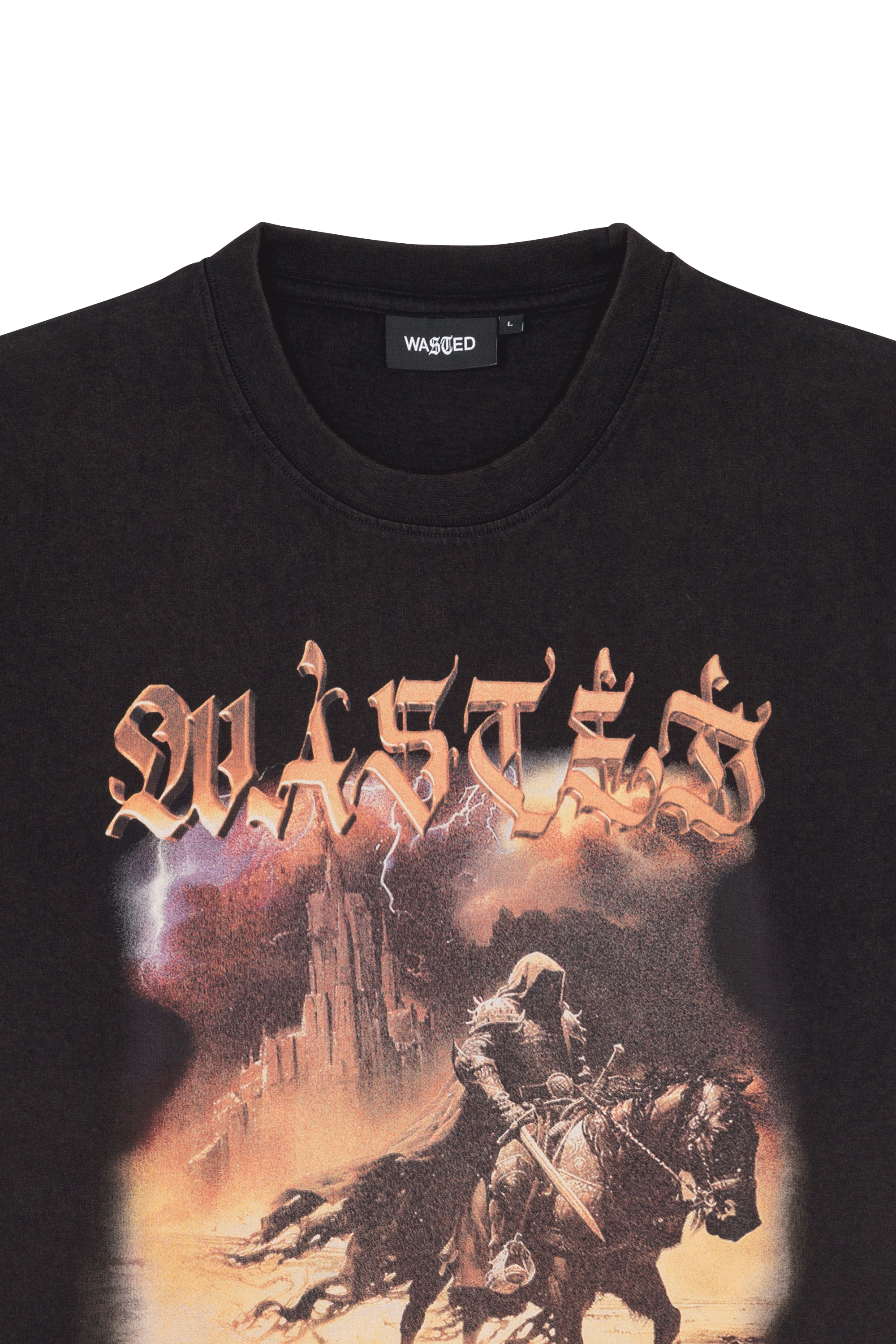 T-shirt | Noir WASTED Homme