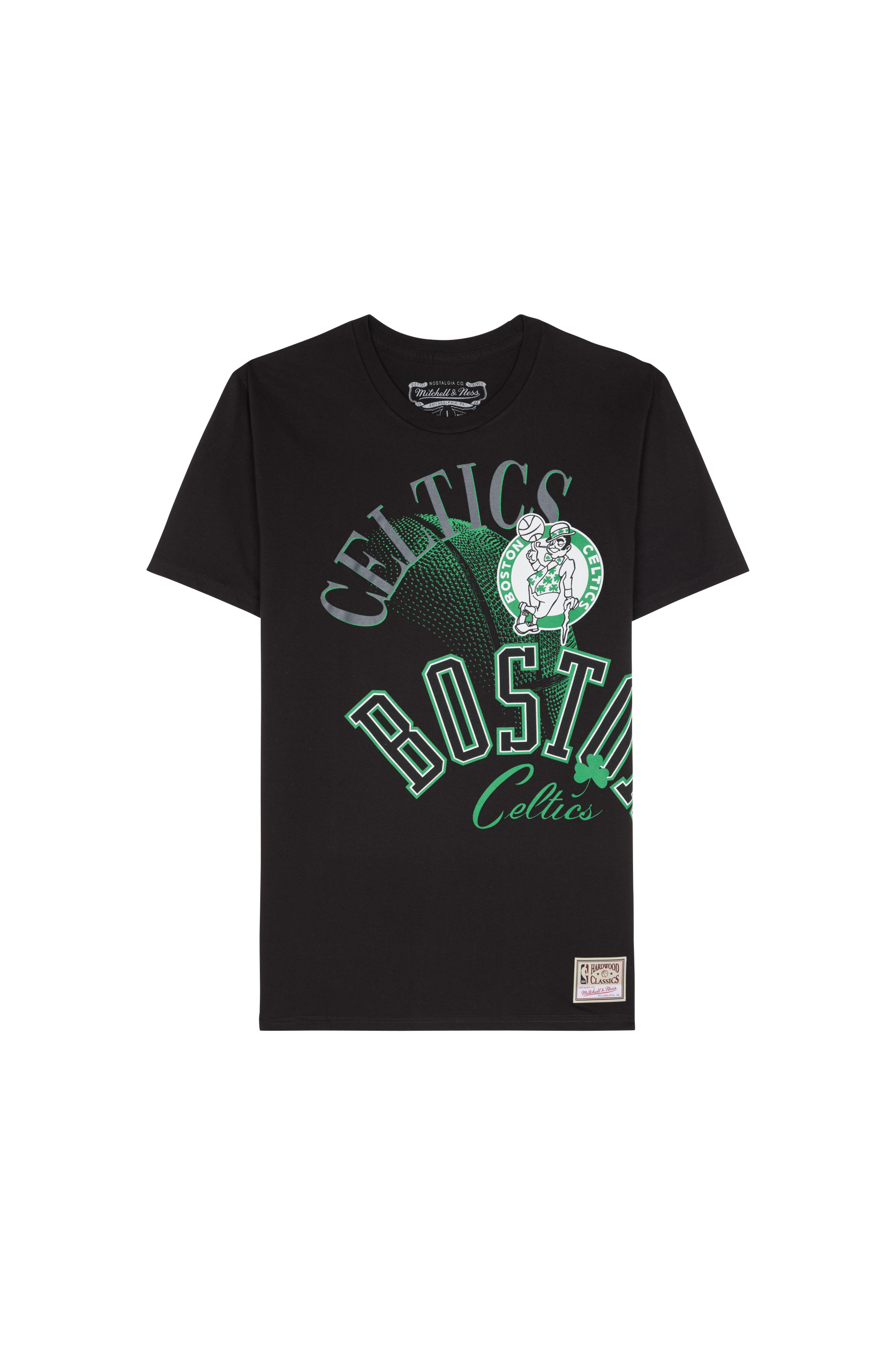 Regular-fit round-neck cotton T-shirt Black