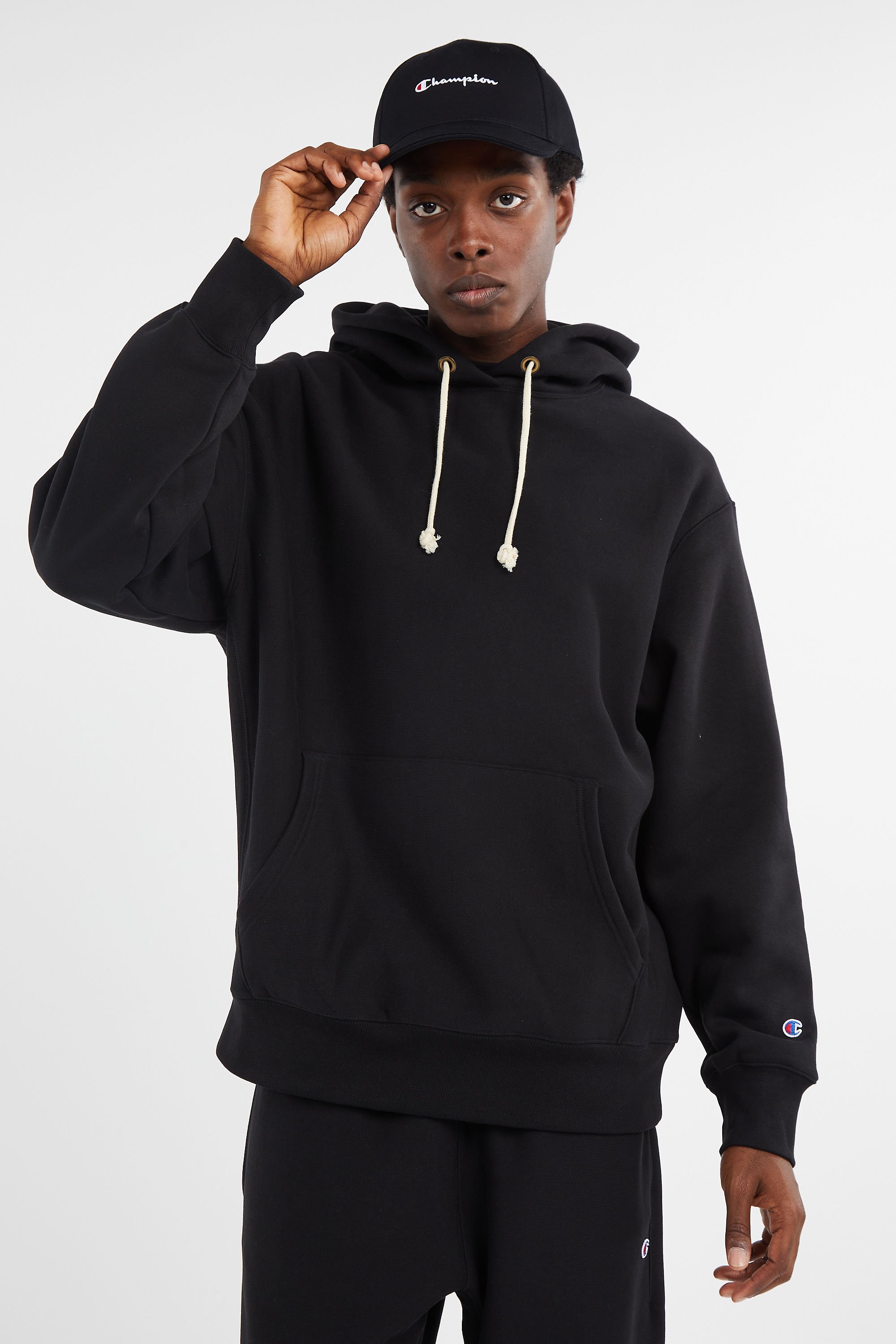 Hoodie | Black by CHAMPION Hoodie Black