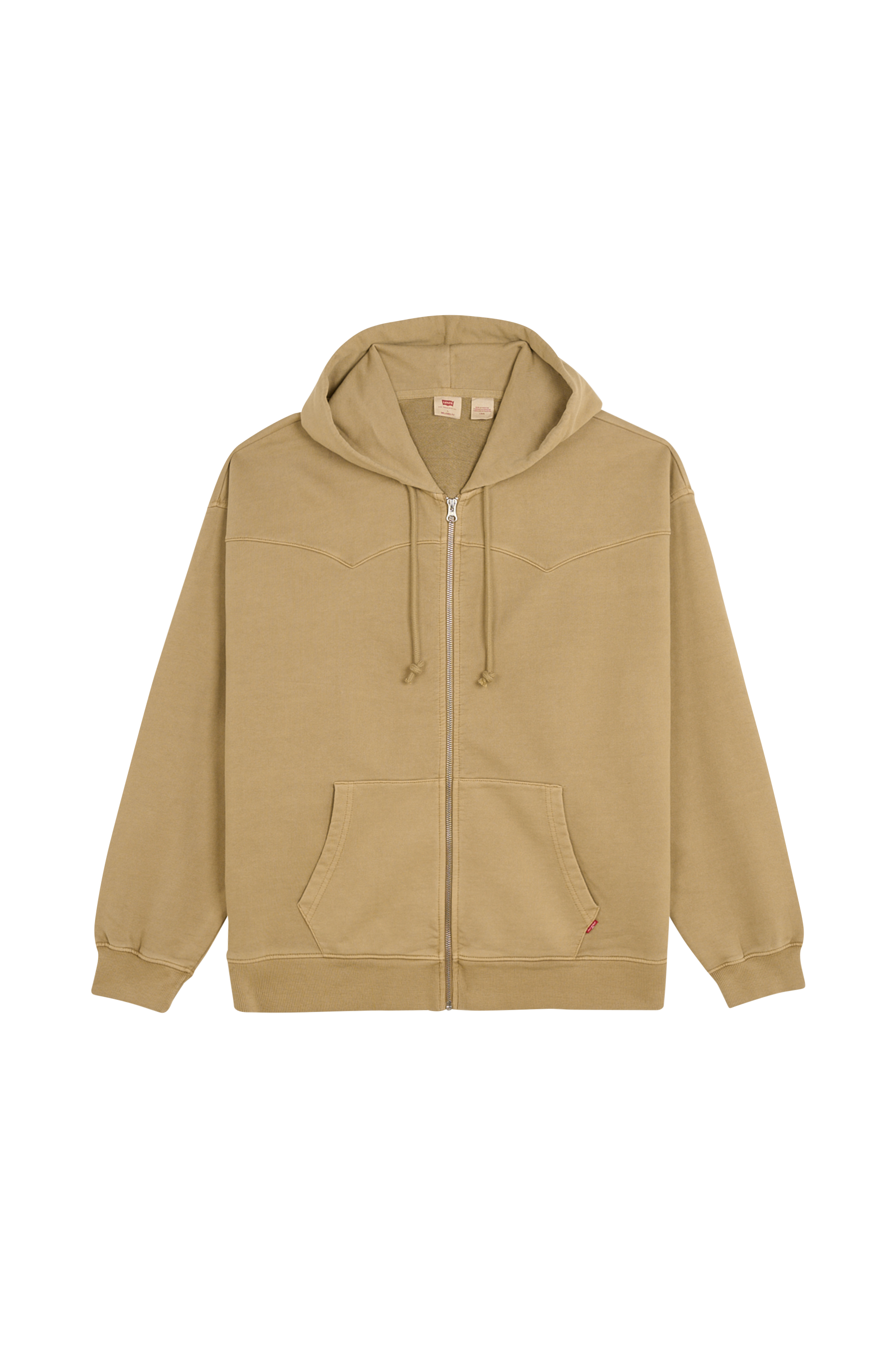 Hoodie zippé Beige