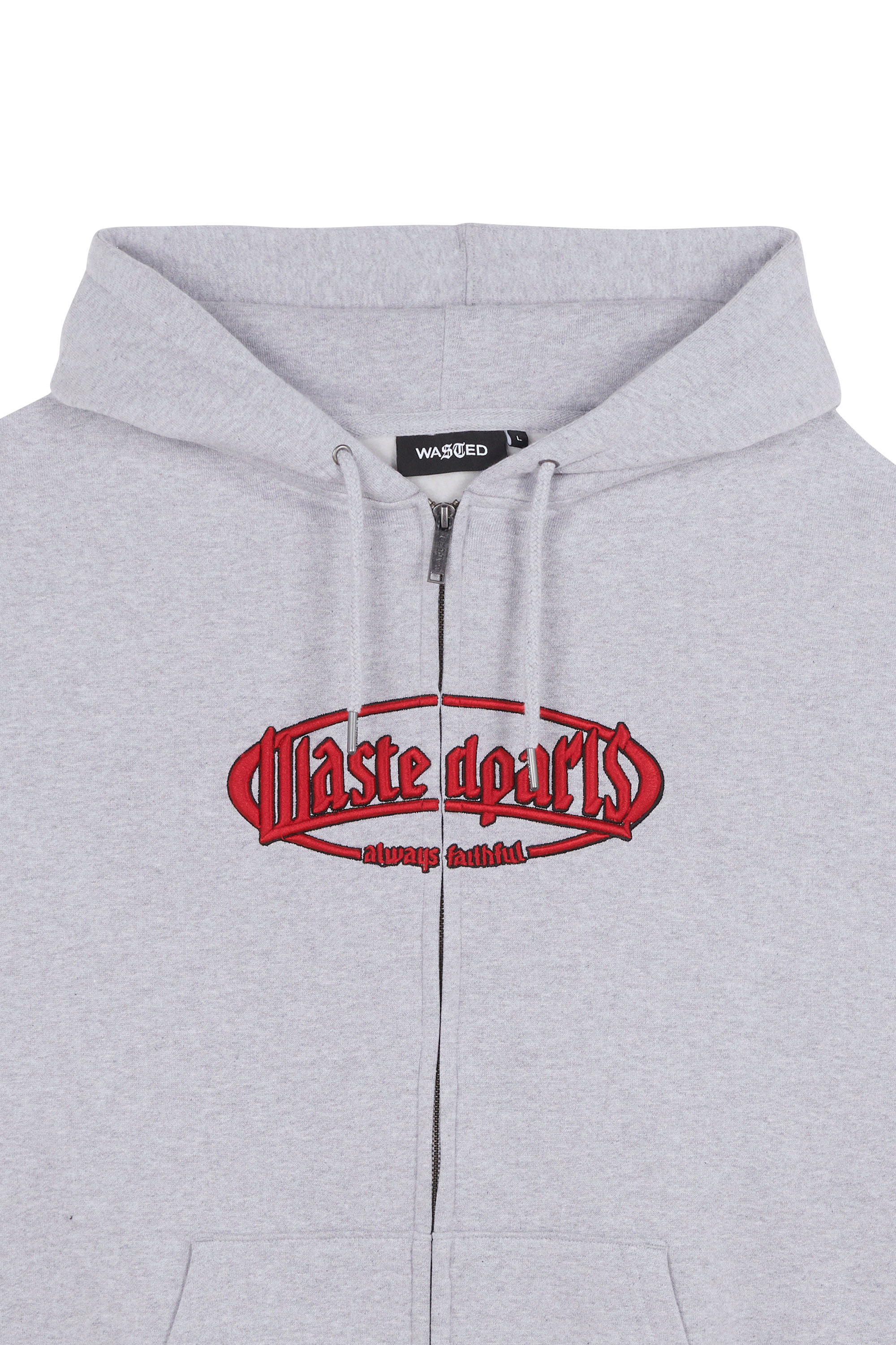 Hoodie zippé | Gris WASTED Homme