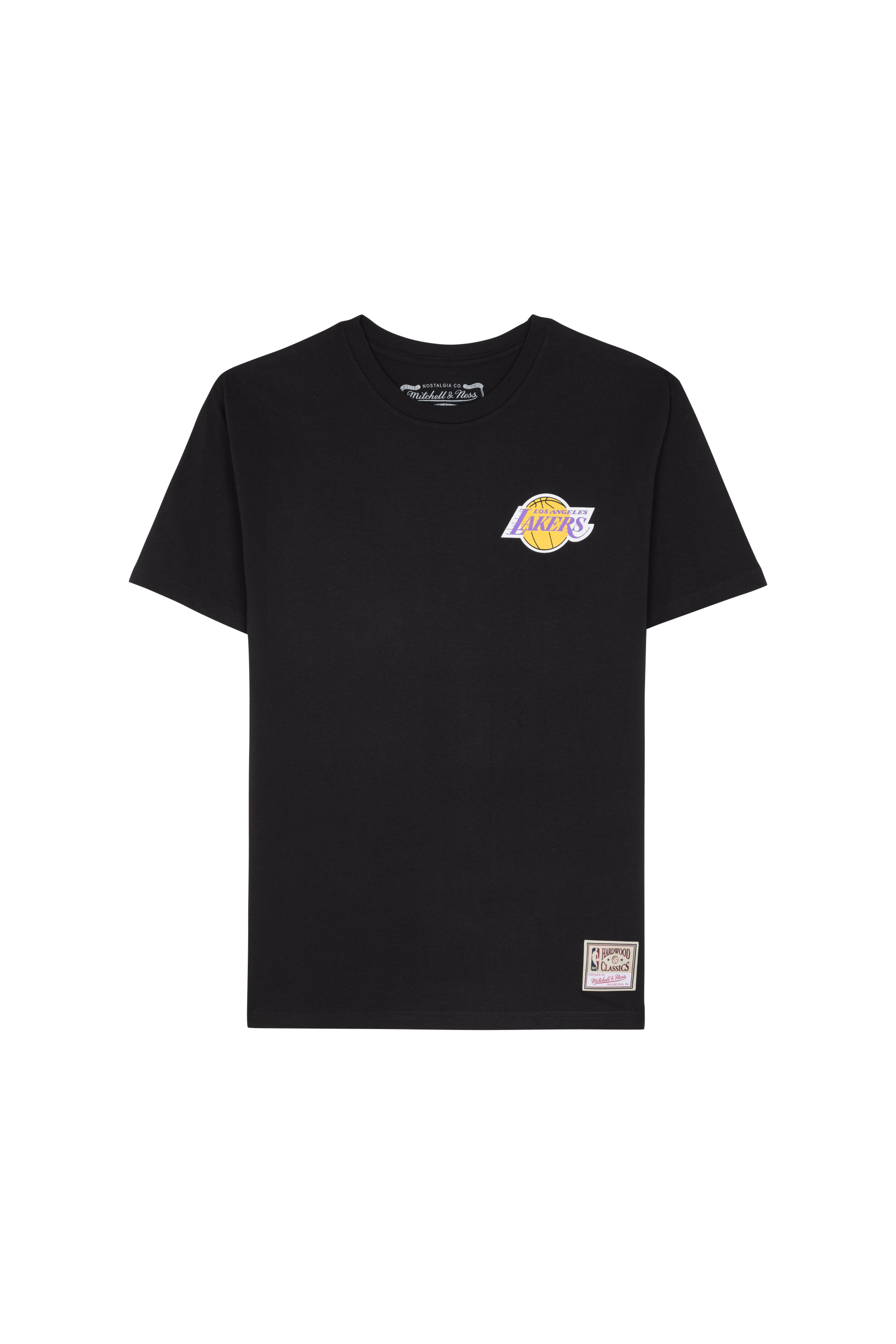 Regular-fit round-neck cotton T-shirt Black