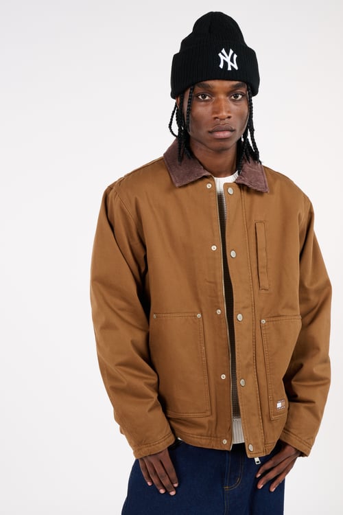 TOMMY JEANS Jacket Brown