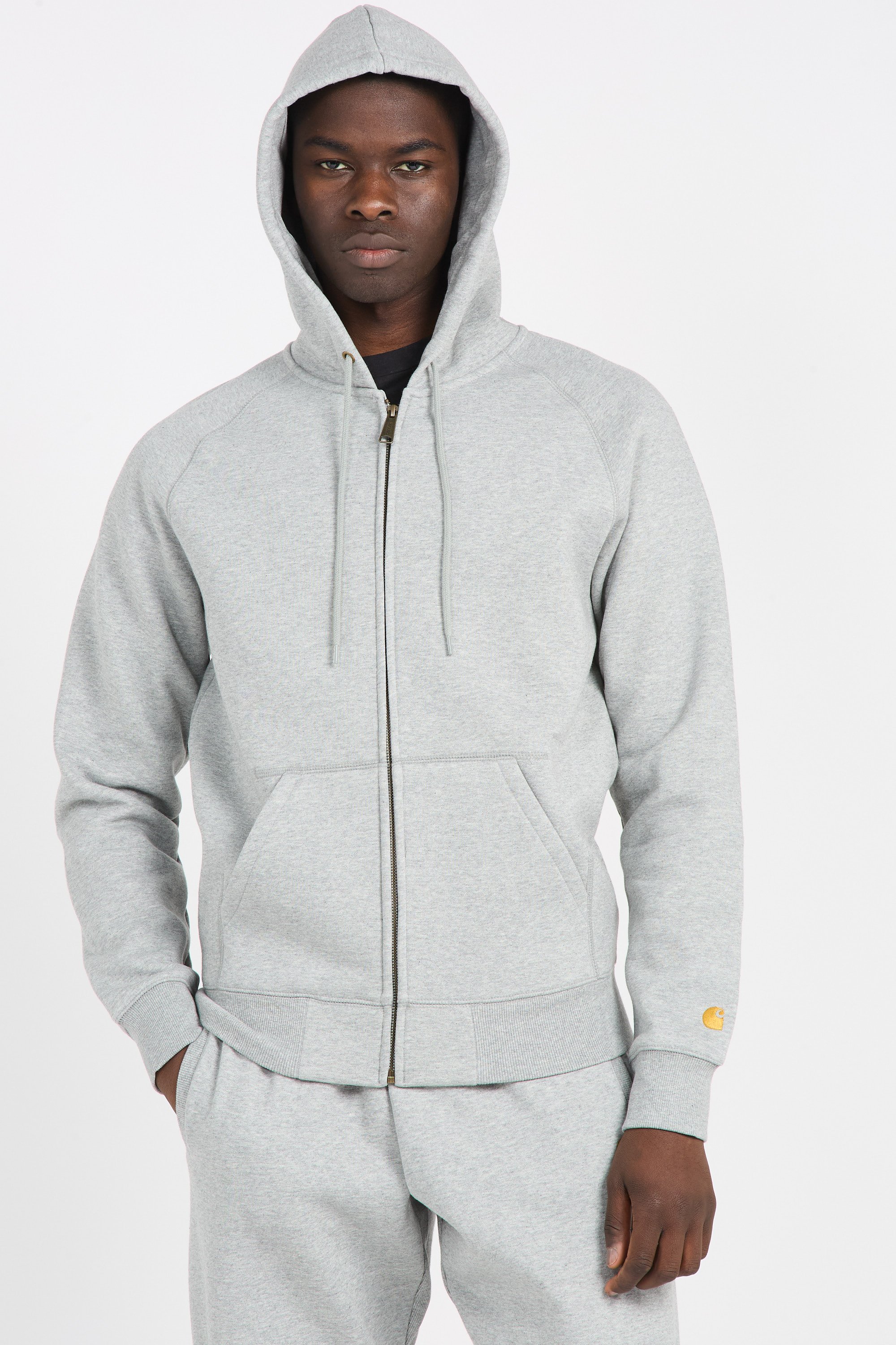 Hoodie zippé Gris