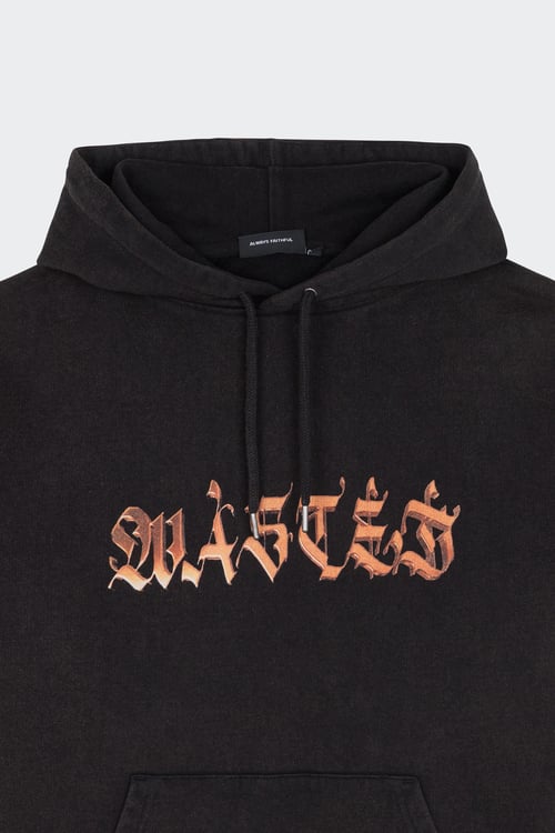 WASTED Hoodie Noir