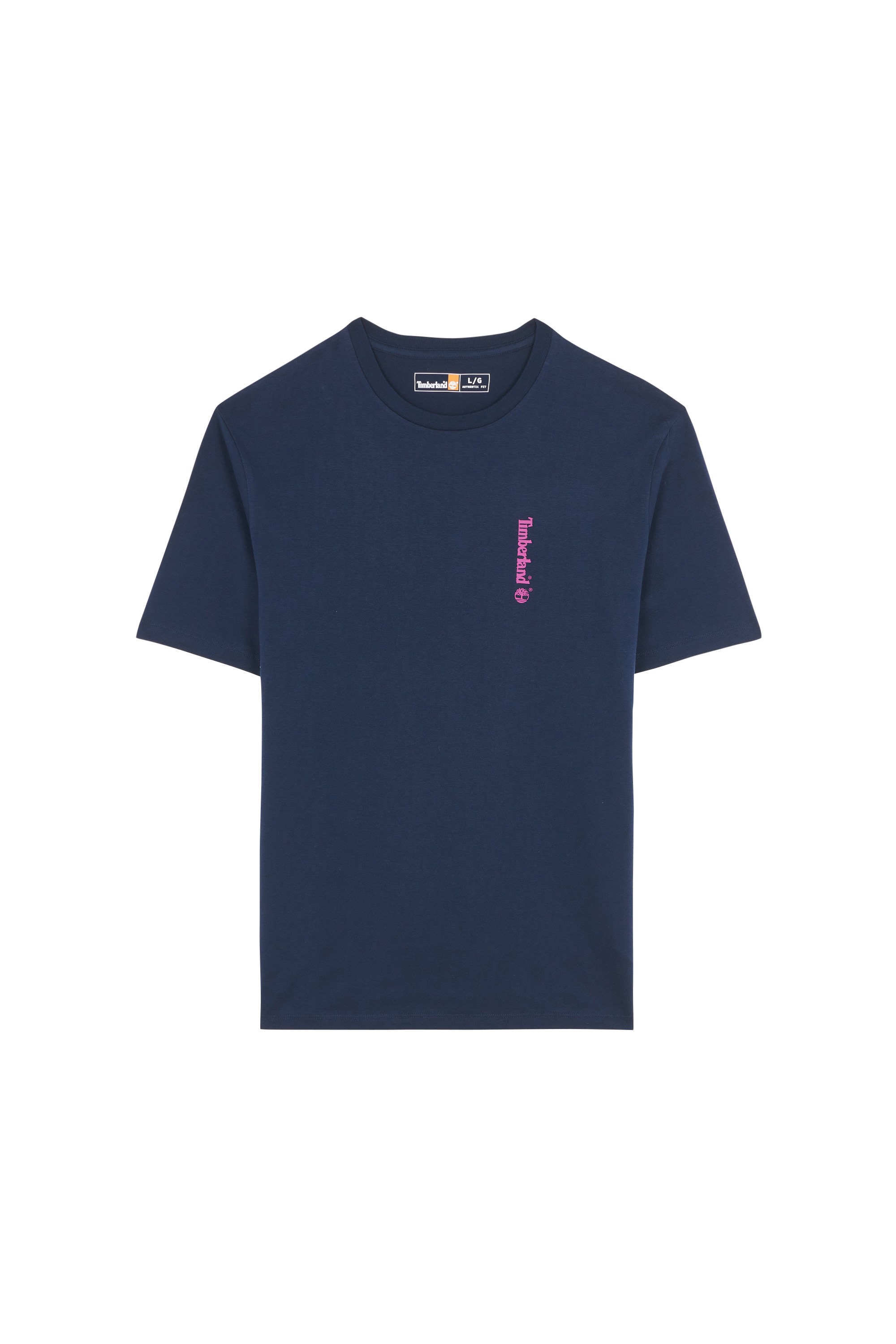 Regular-fit round-neck cotton T-shirt Blue