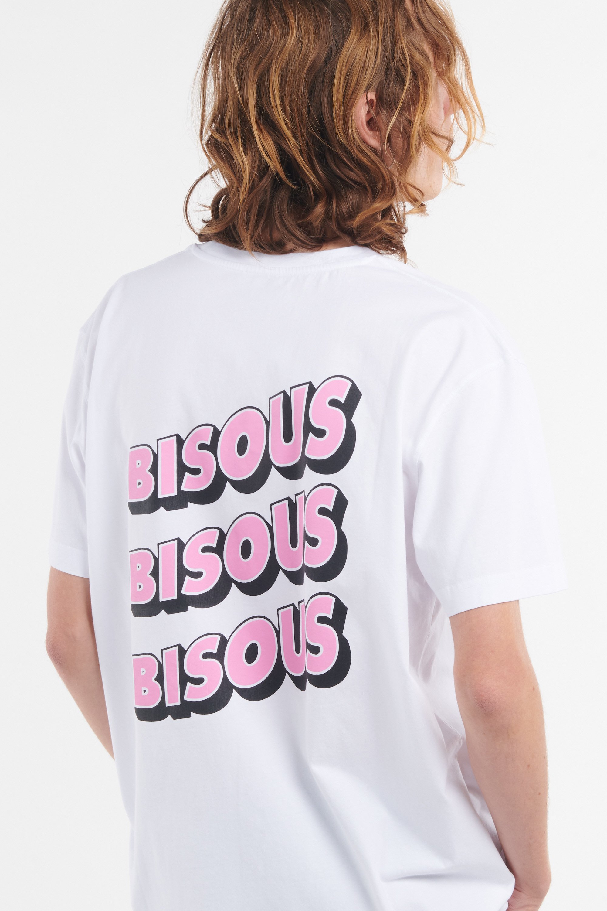 Regular-fit round-neck cotton T-shirt | White by BISOUS SKATEBOARDS Regular-fit round-neck cotton T-shirt White