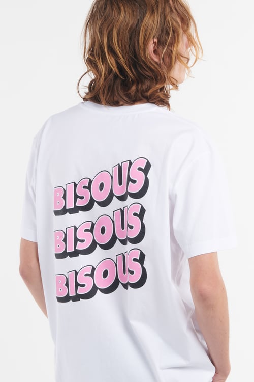 BISOUS SKATEBOARDS T-shirt Blanc