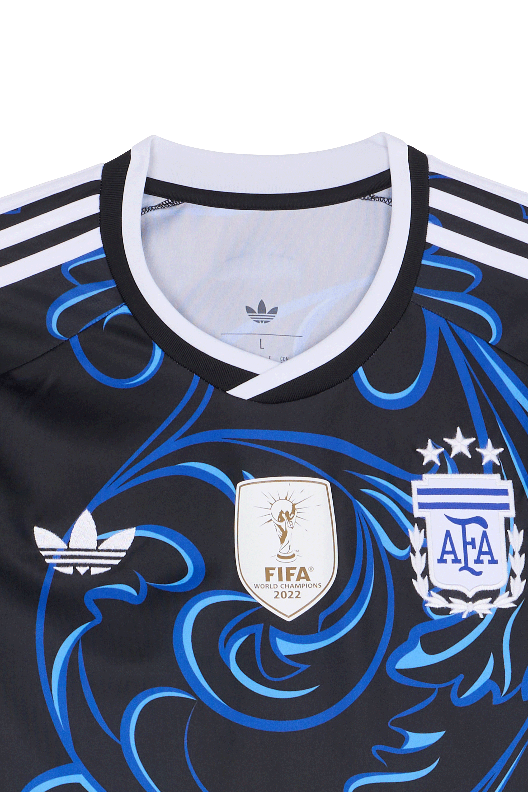 Regular-fit round-neck cotton T-shirt Black