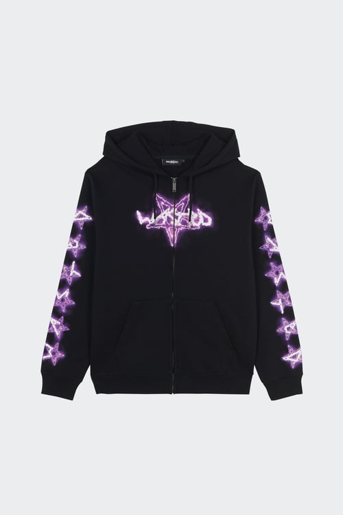 WASTED Hoodie zippé Noir
