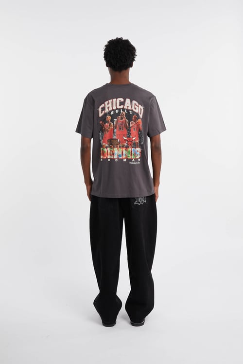 MITCHELL & NESS Regular-fit round-neck cotton T-shirt Grey