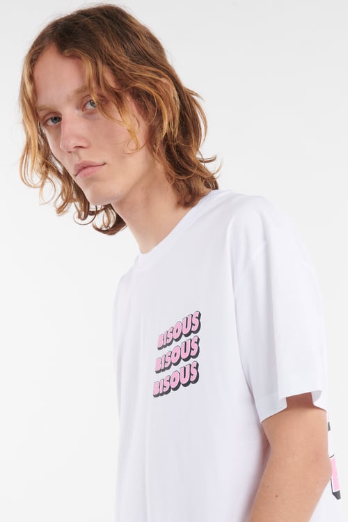 BISOUS SKATEBOARDS T-shirt Blanc