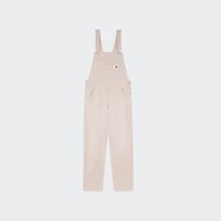 jumpsuit W' Bib Overall Straight Dusky beige