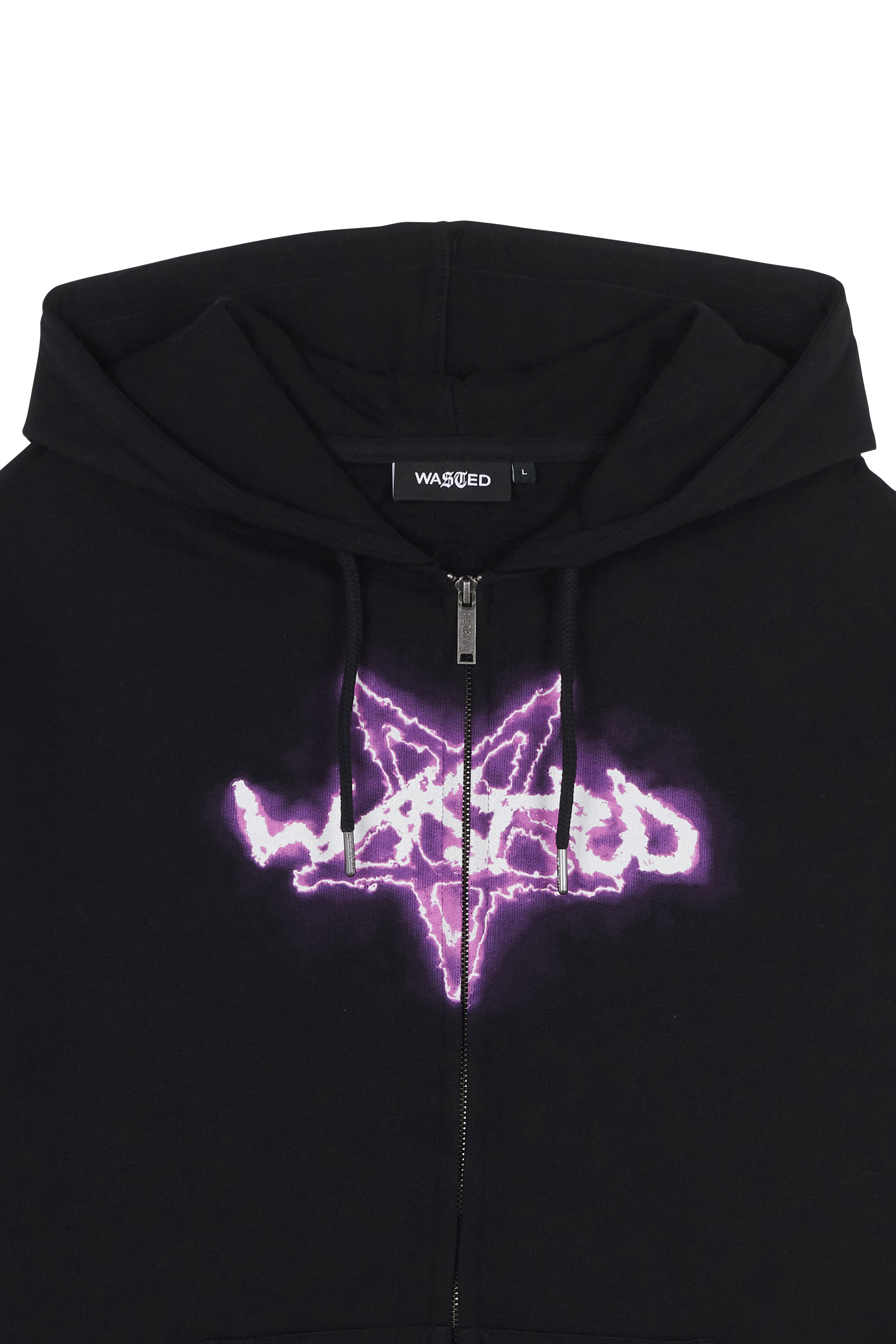 Hoodie zippé | Noir WASTED Homme