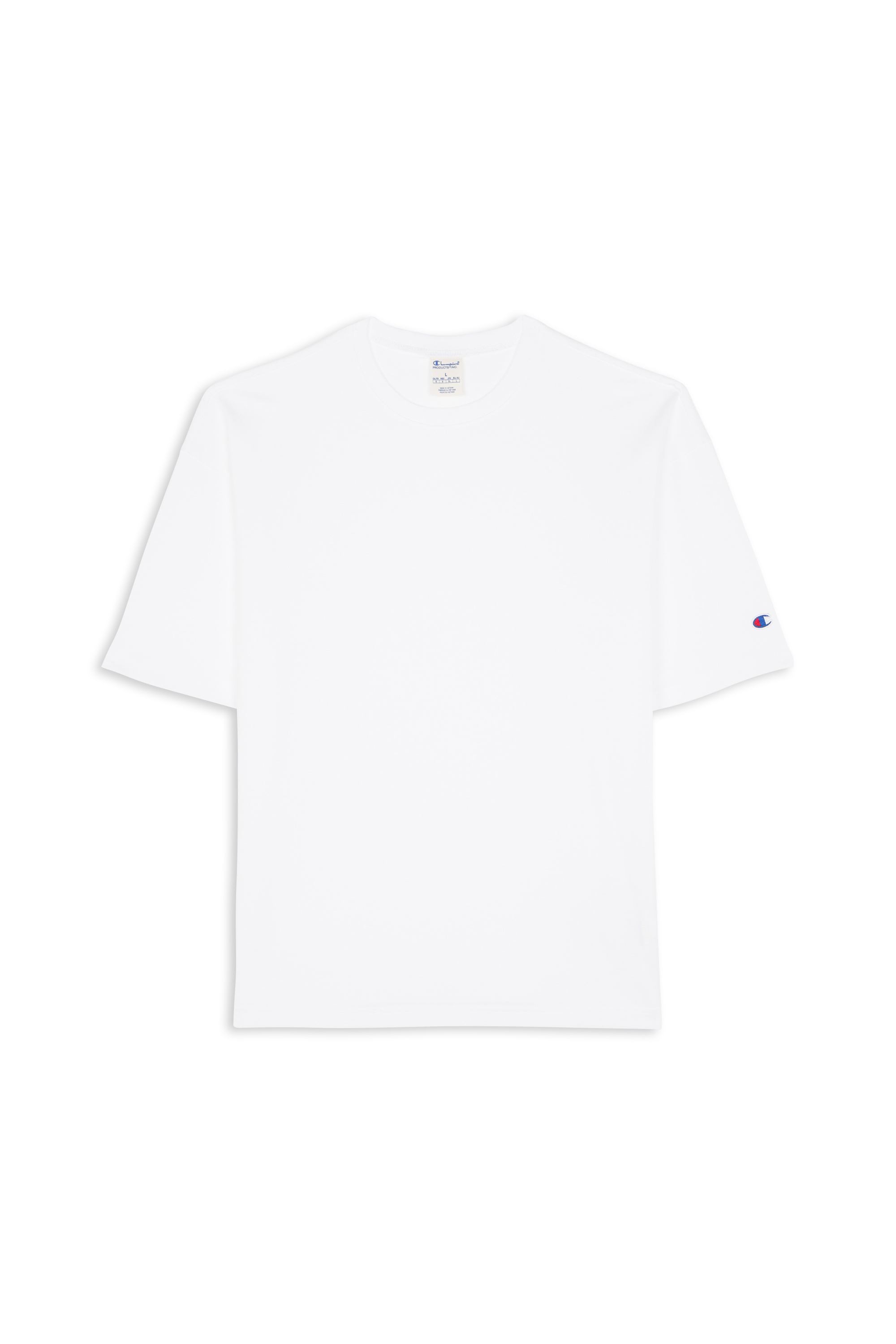 Regular-fit round-neck cotton T-shirt White