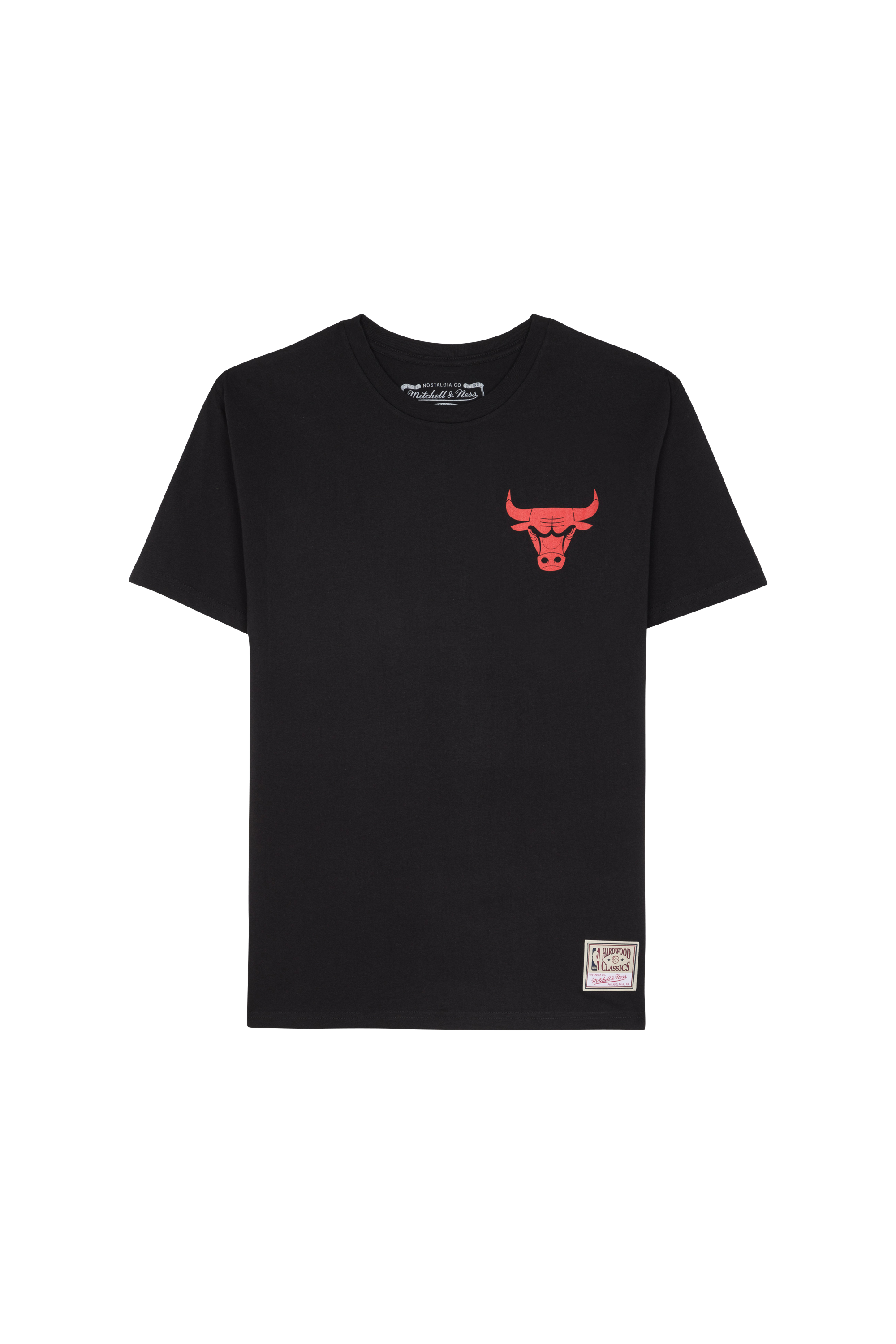Regular-fit round-neck cotton T-shirt Black